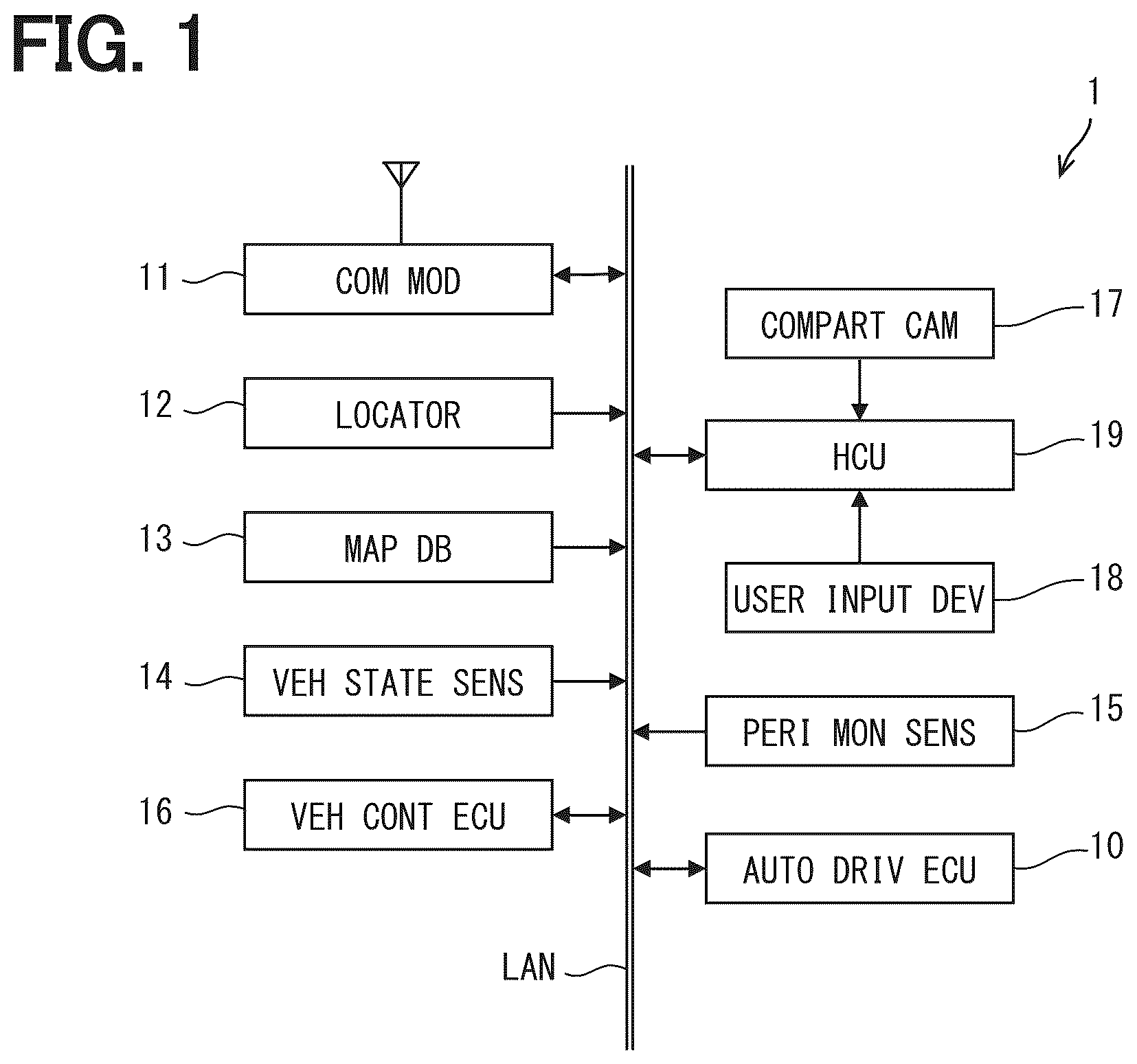 Patent US12576891 — Vehicle control device and vehicle control method — Figure 1