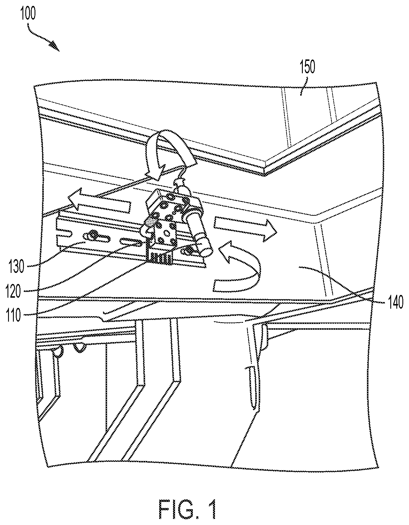 Patent US12576894 — Laser alignment system for railcar mover and method of use — Figure 1