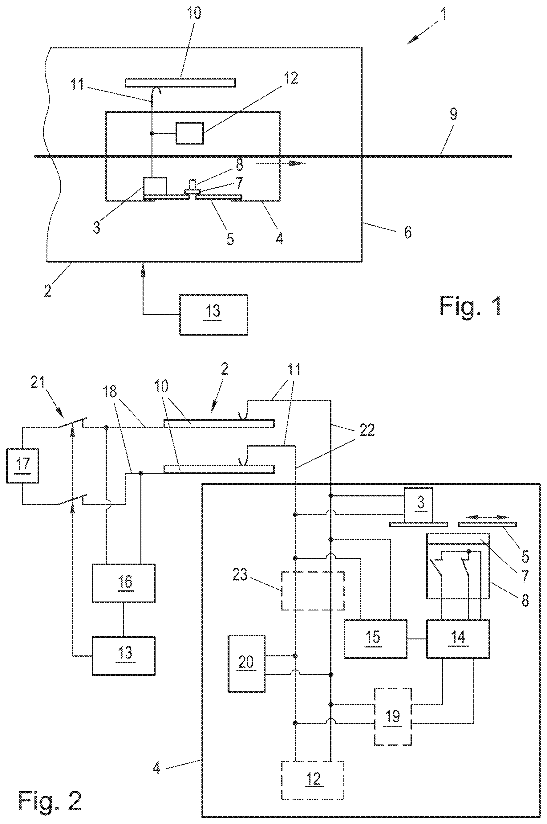 Patent US12576897 — Cableway with a vehicle having a closure drive and failsafe locking monitoring — Figure 1
