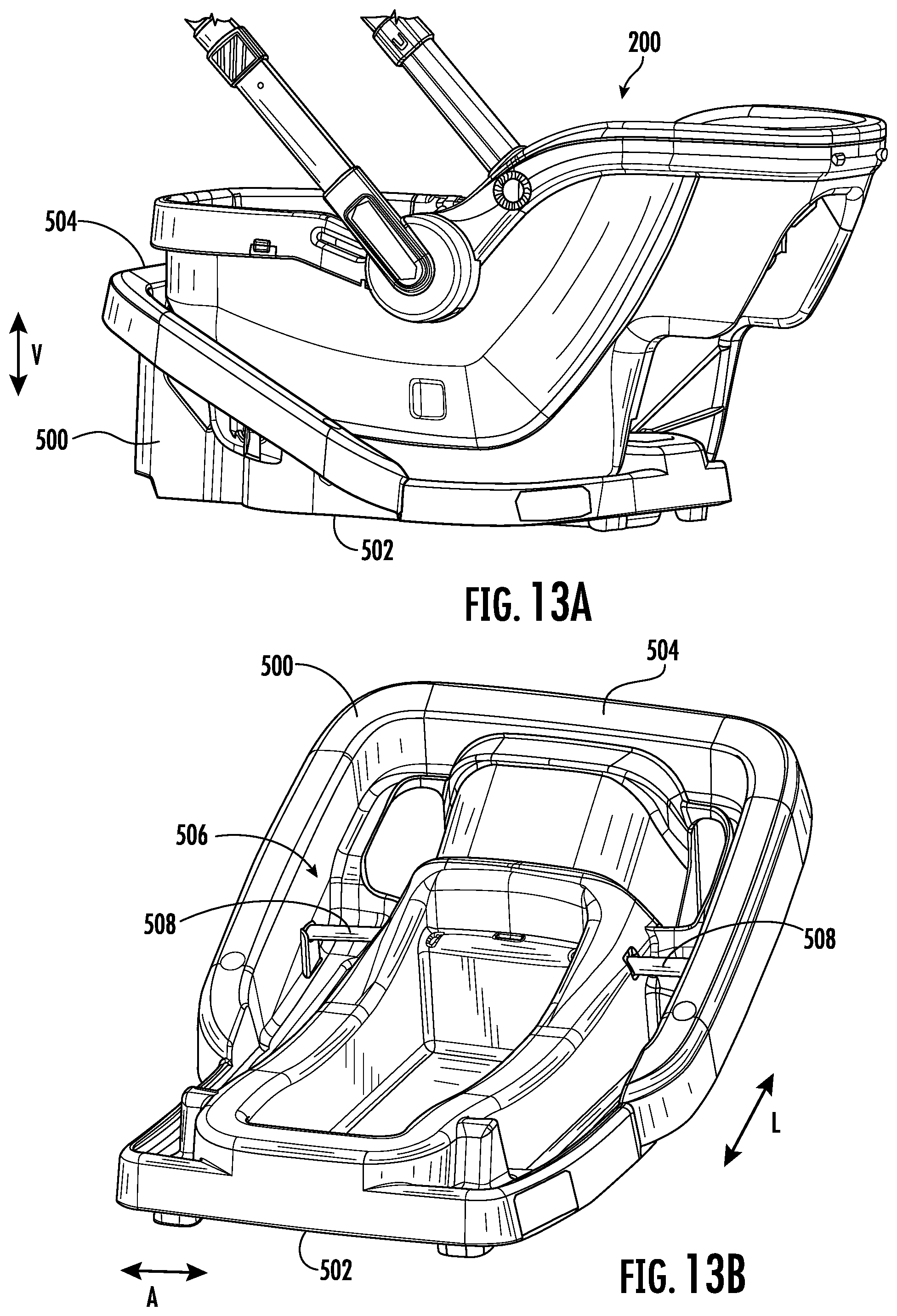 Patent US12576900 Figure 11 – Travel system having a child carrier with handle that extends and/or rotates