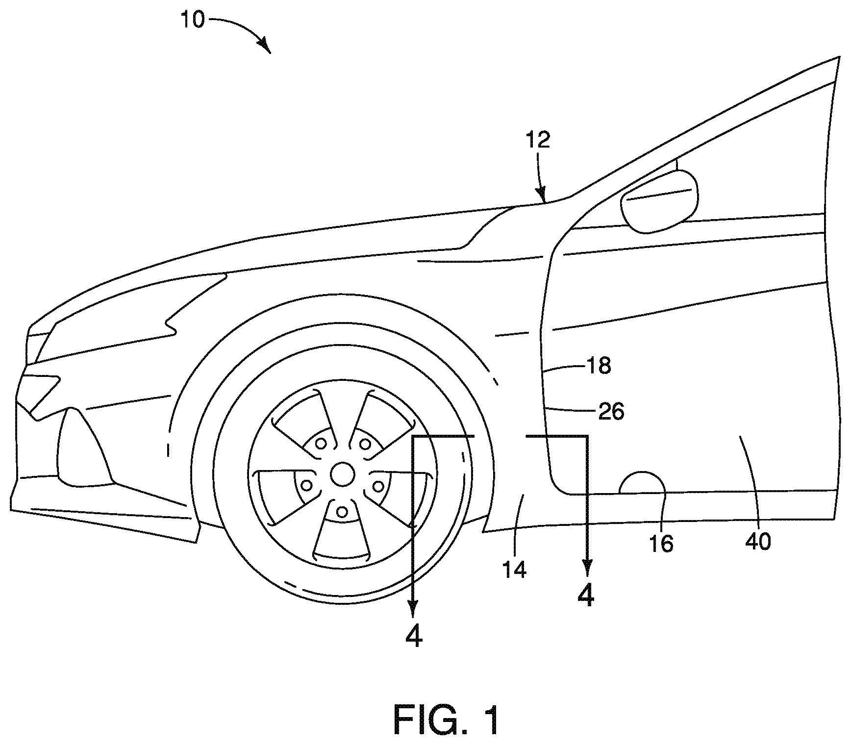 Patent US12576917 — Body panel assembly — Figure 1