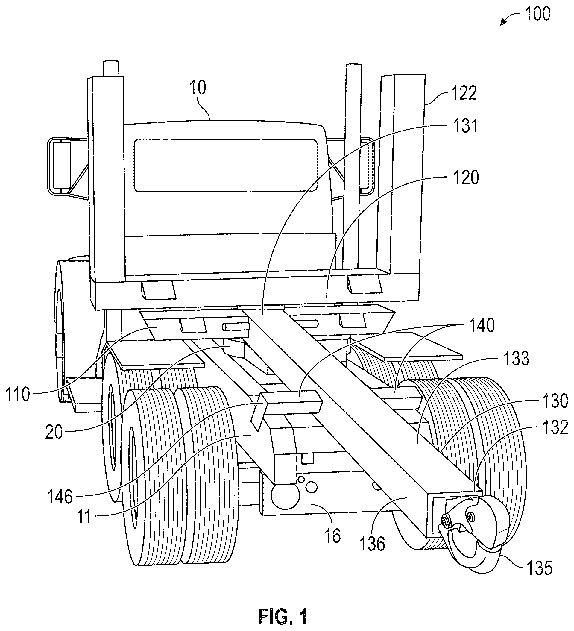 Patent US12576927 — Fifth wheel connector — Figure 1