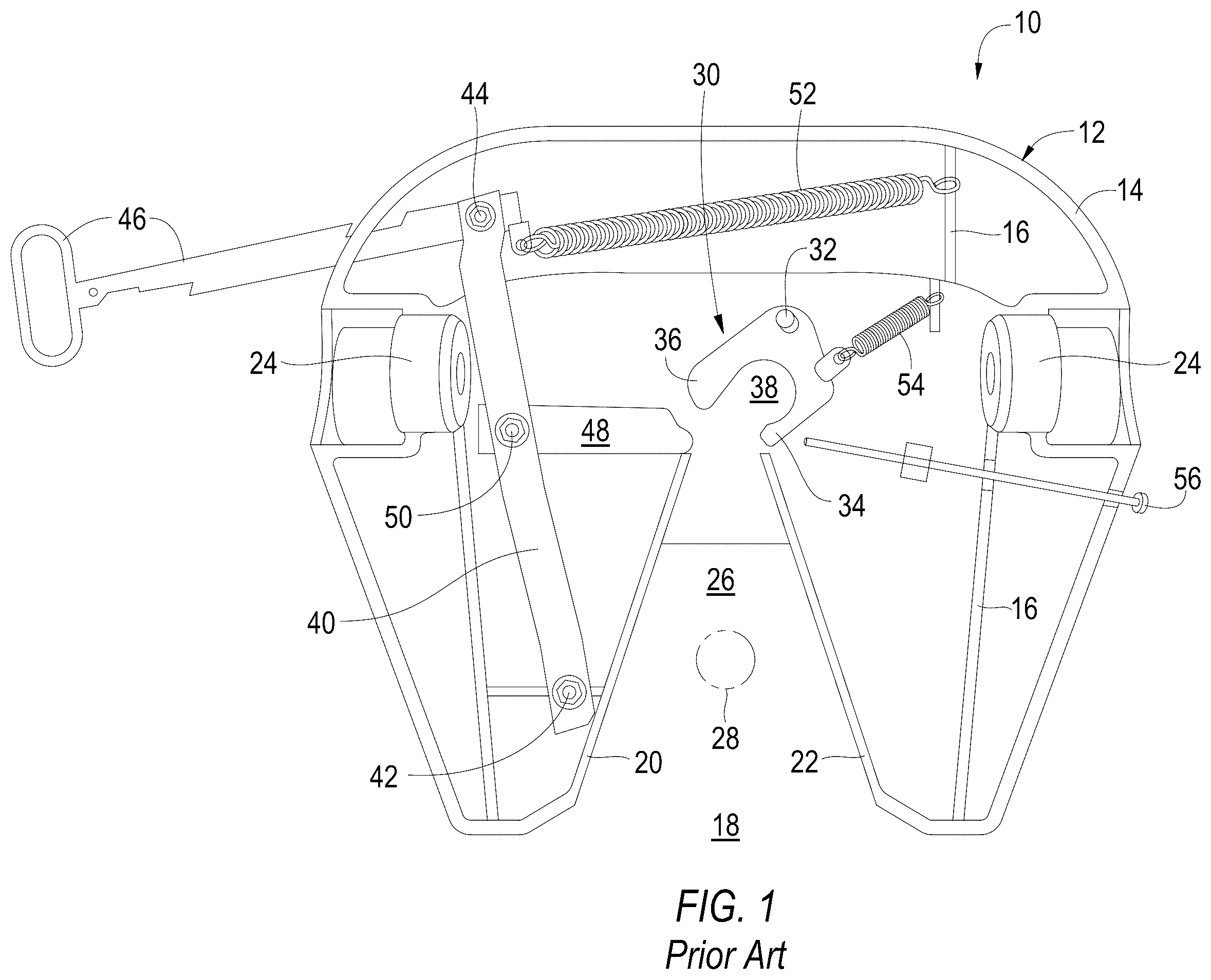 Patent US12576928 — Locking system for king pin of fifth wheel — Figure 1