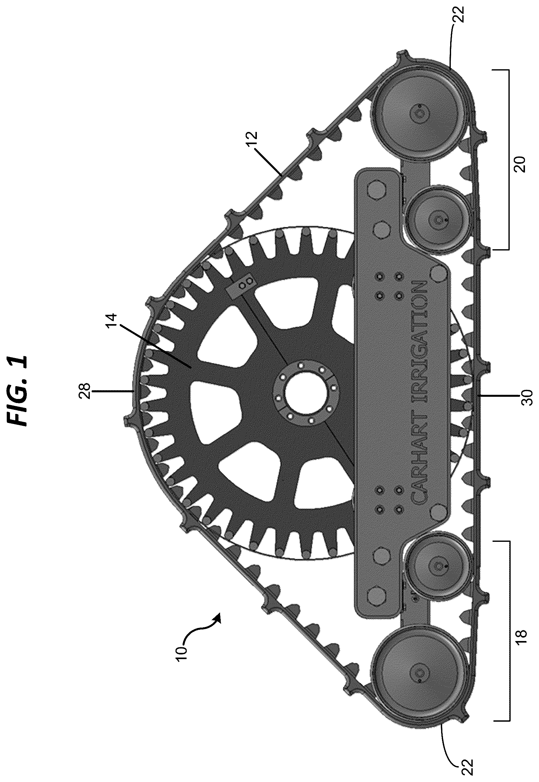 Patent US12576929 — Endless track assembly — Figure 1