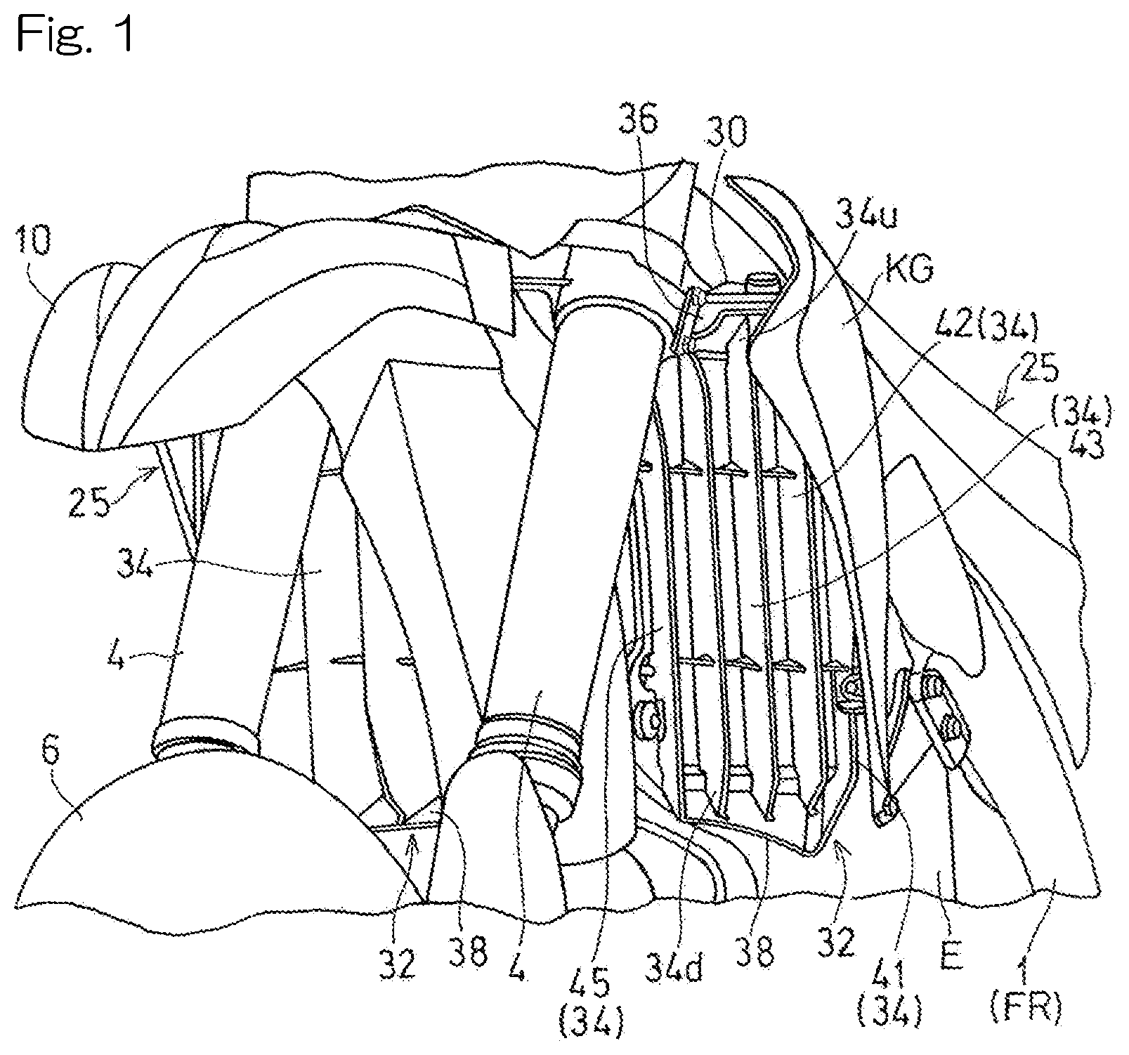 Patent US12576933 — Screen for saddle-riding vehicle — Figure 1