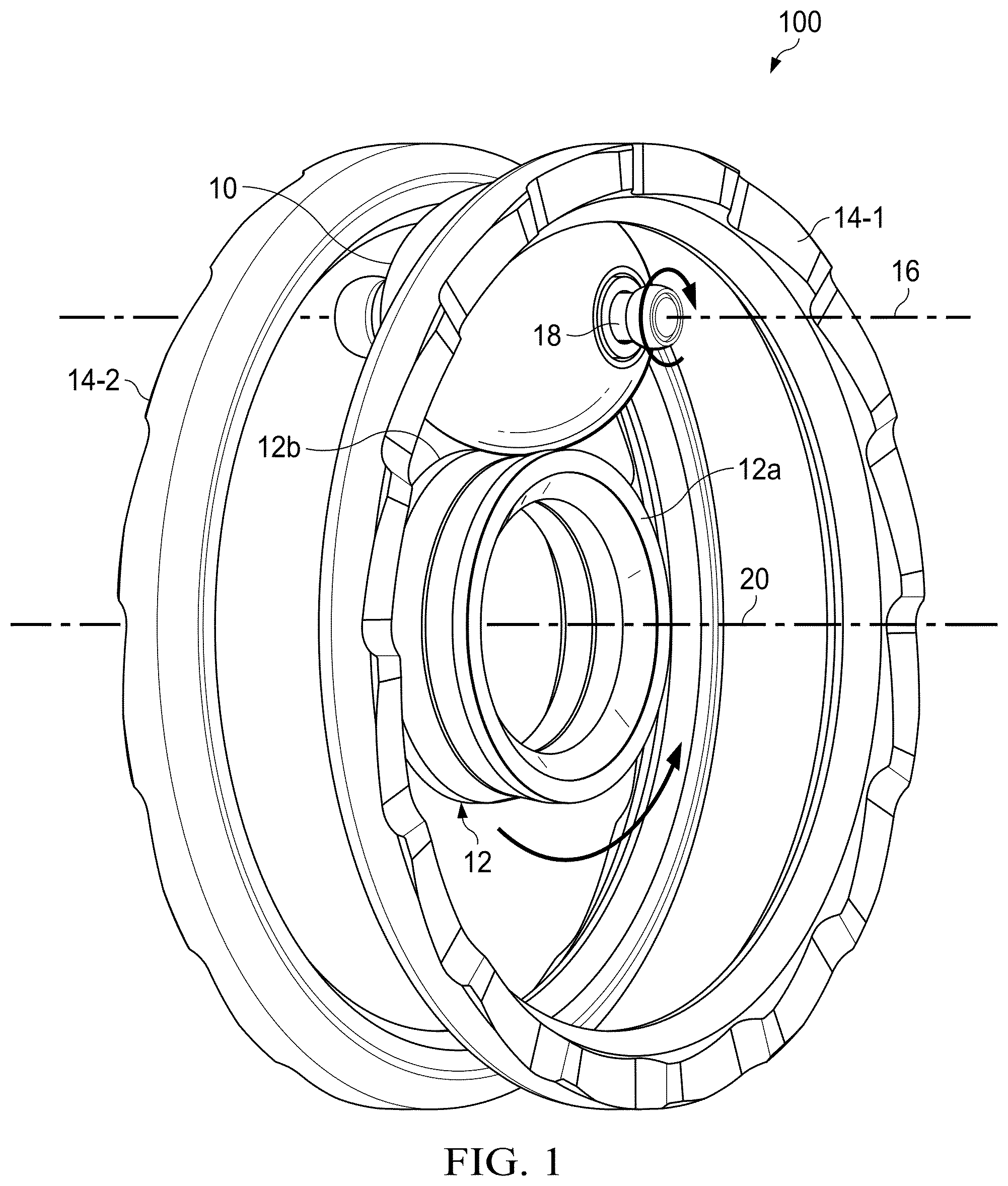 Patent US12576947 — Rocker link shifting system for a continuously variable transmission — Figure 1