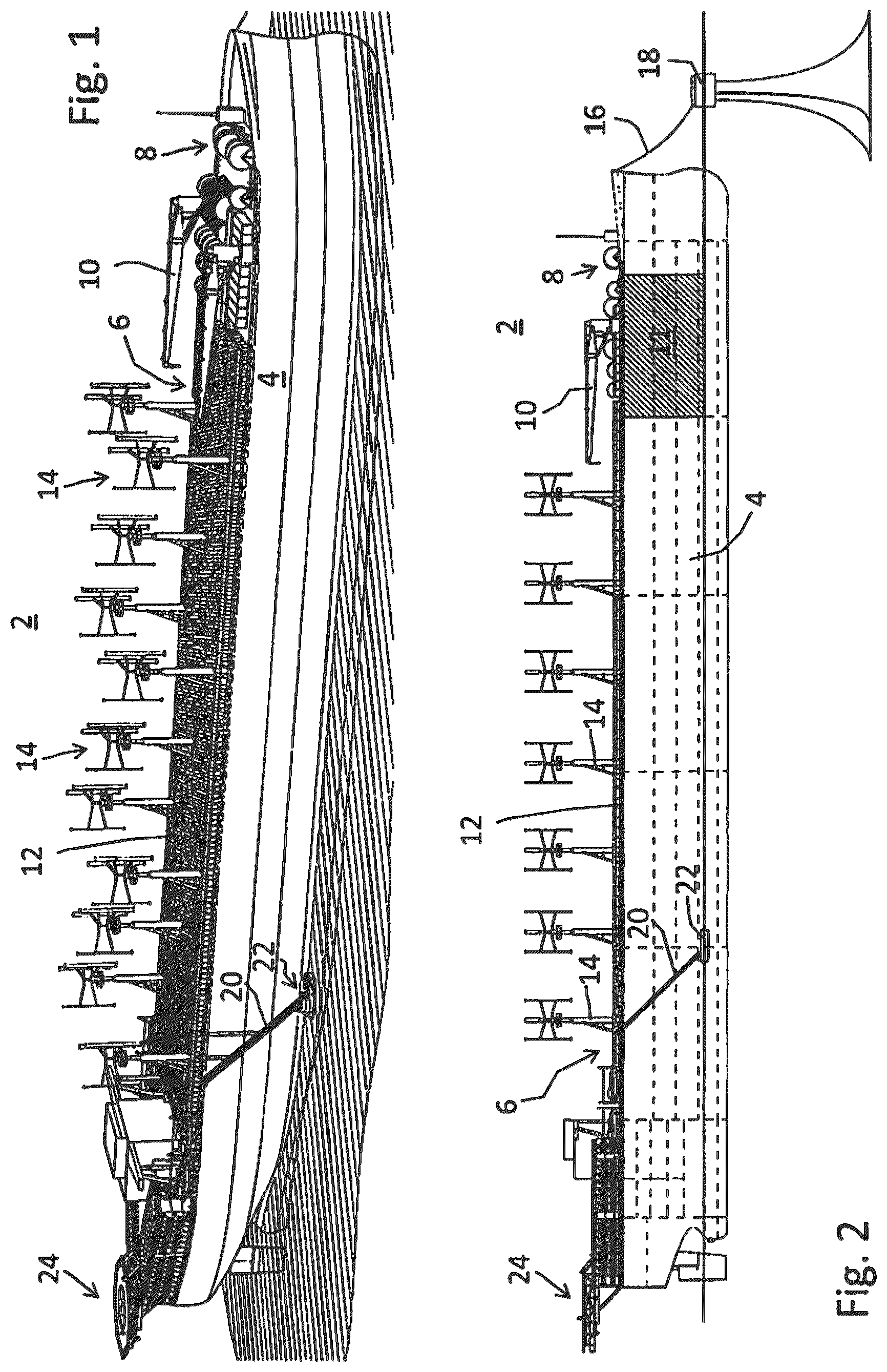 Patent US12576950 Figure 1 – Factory for producing an elongated tension member, and method for constructing such a factory
