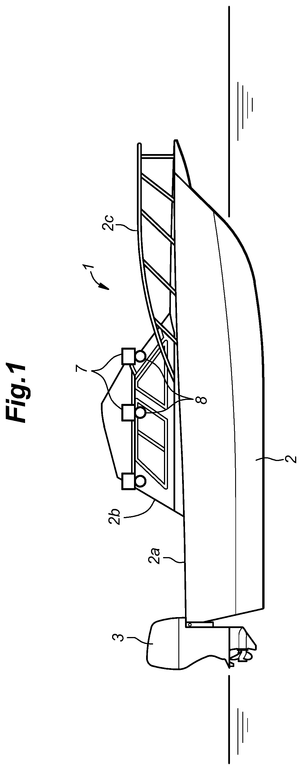 Patent US12576952 — Sensor calibration system for watercraft and watercraft — Figure 1