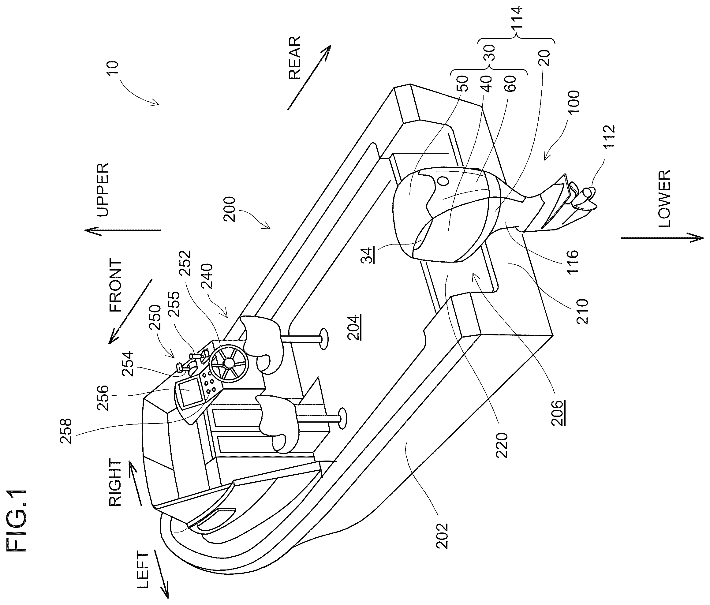 Patent US12576957 — Outboard motor and vessel — Figure 1