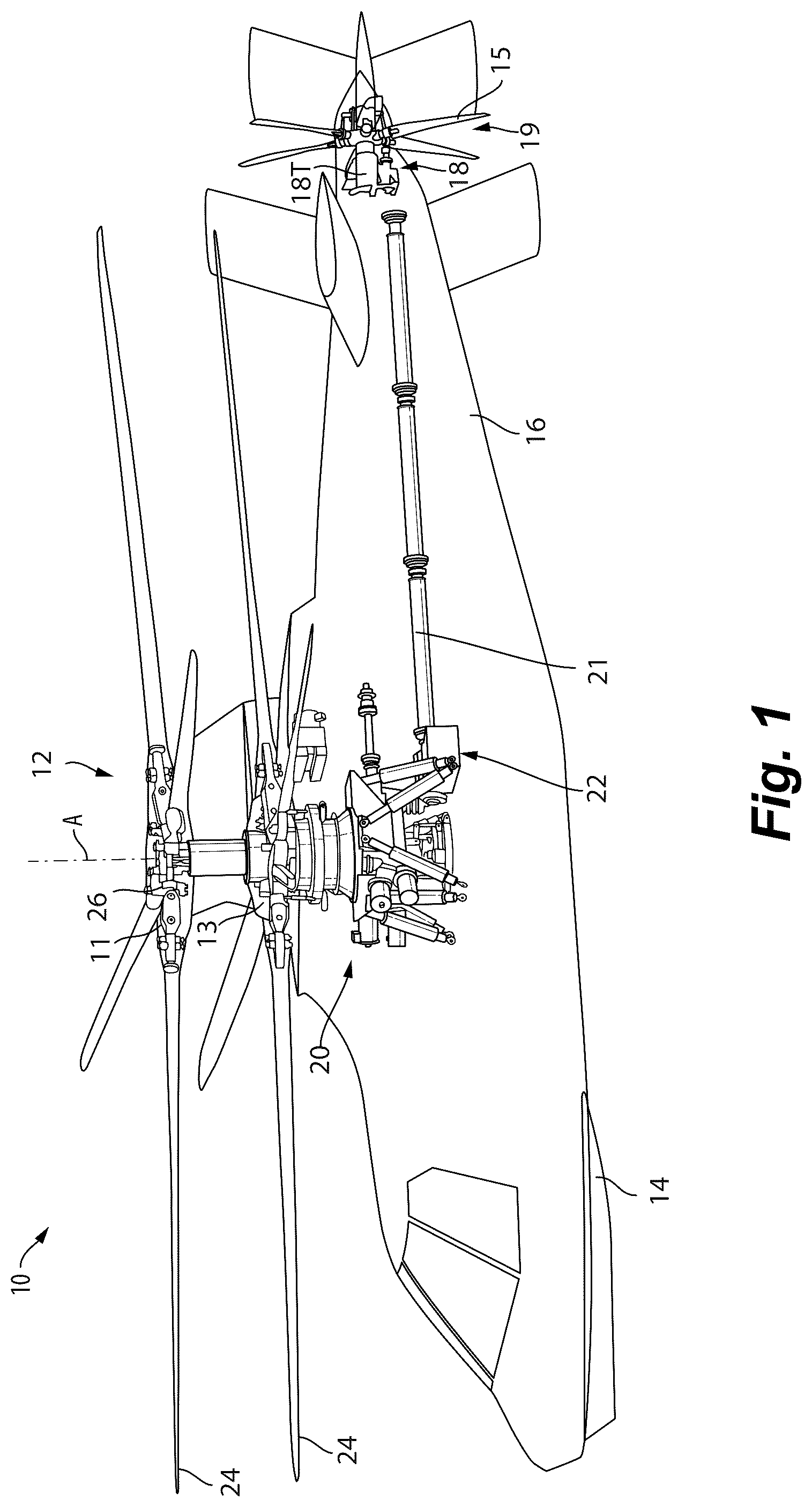 Patent US12576964 — Helicopter pitch controls — Figure 1