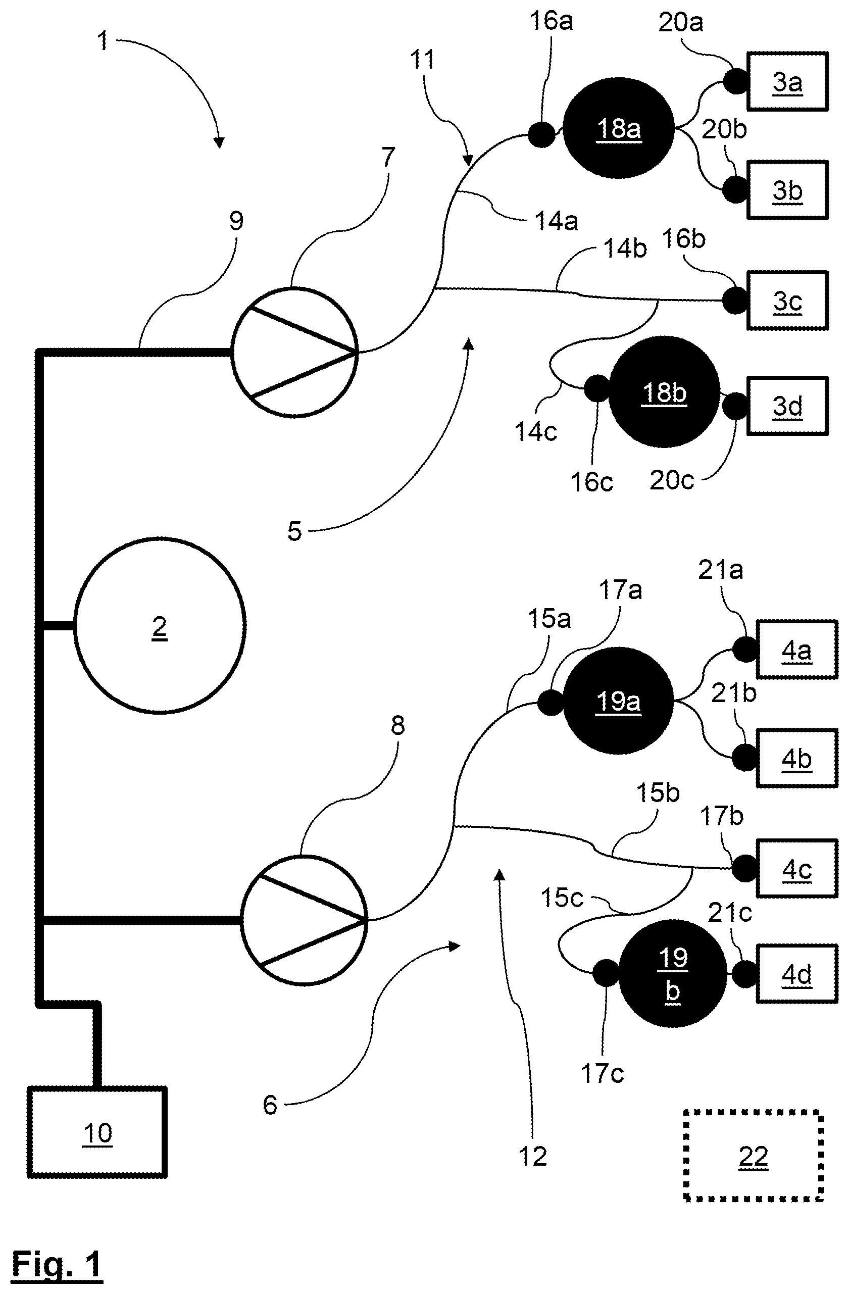 Patent US12576969 — Method for pneumatically draining a water supply system — Figure 1
