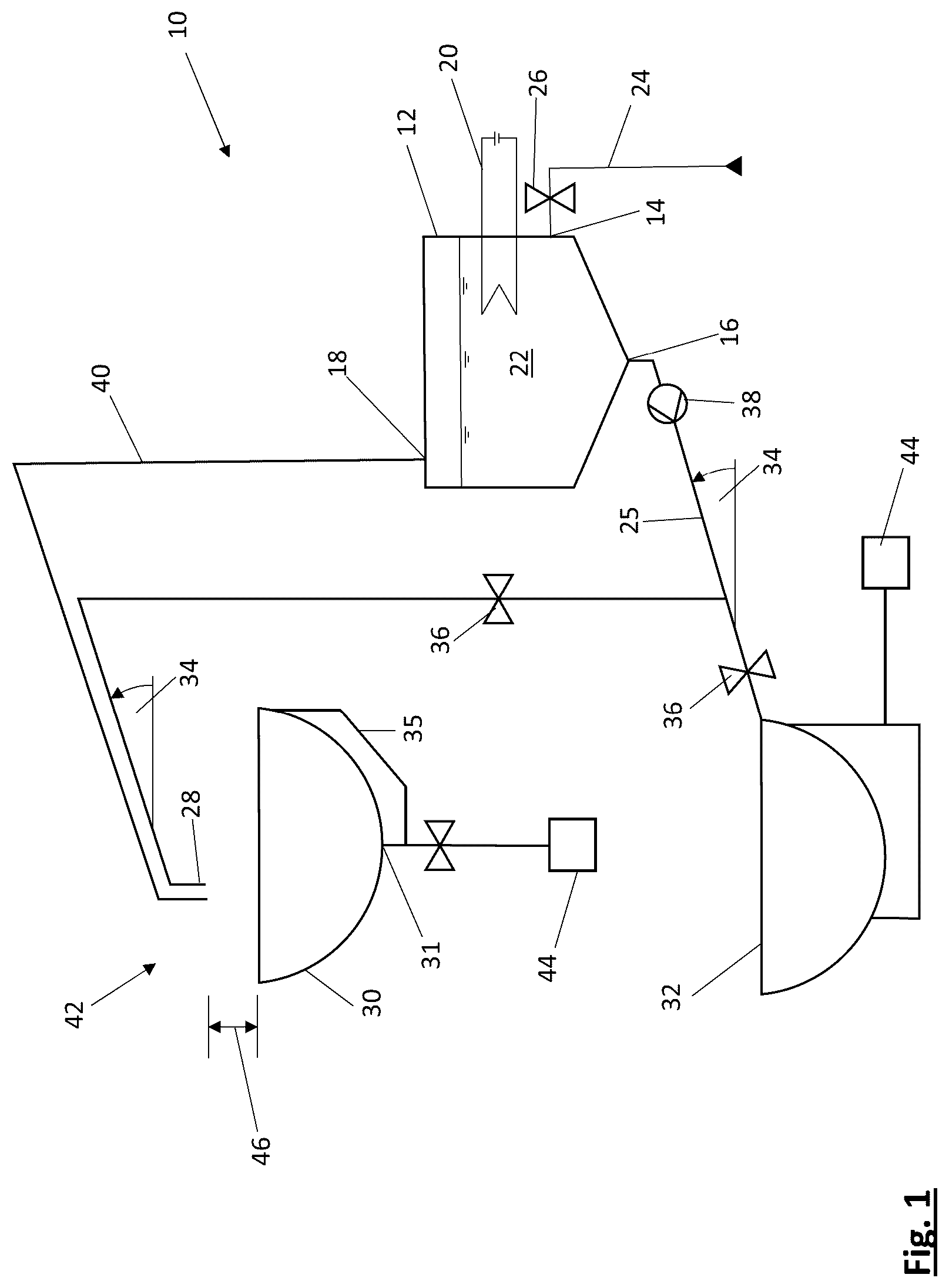 Patent US12576970 — Water supply system for an aircraft — Figure 1