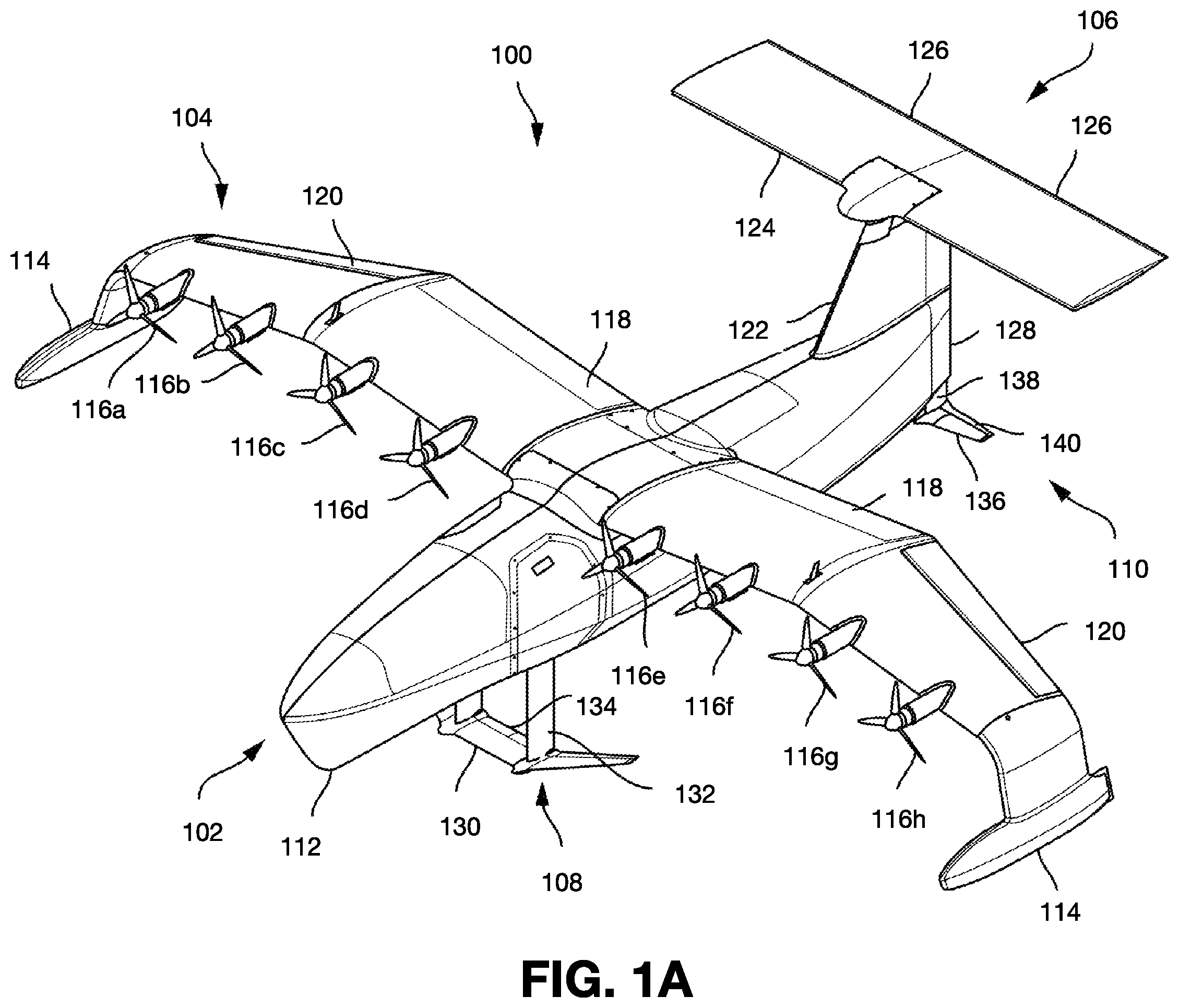 Patent US12576980 Figure 1 – Hydrofoil equipped seaglider takeoff