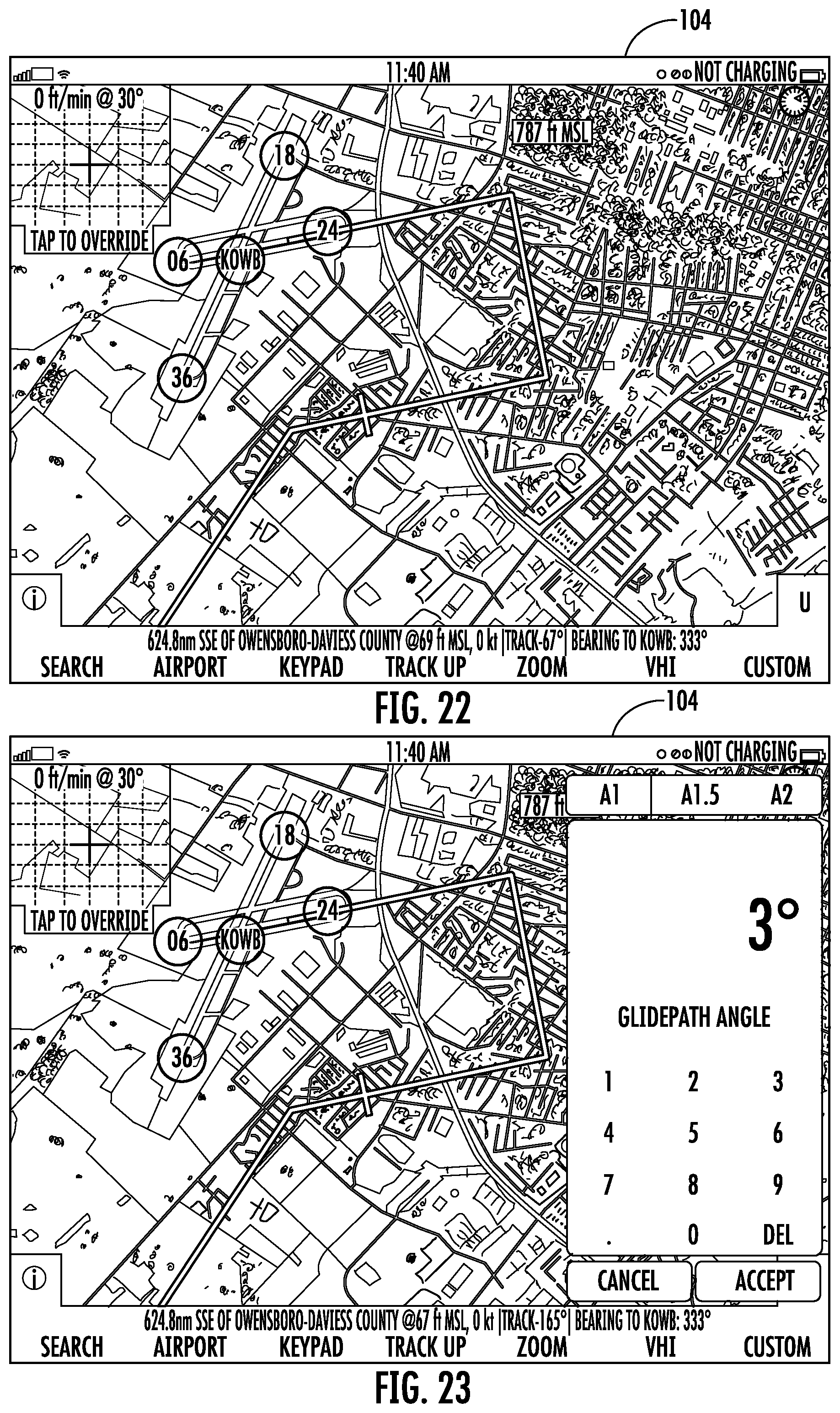 Patent US12576987 Figure 12 – Computer-based systems and methods for facilitating aircraft approach