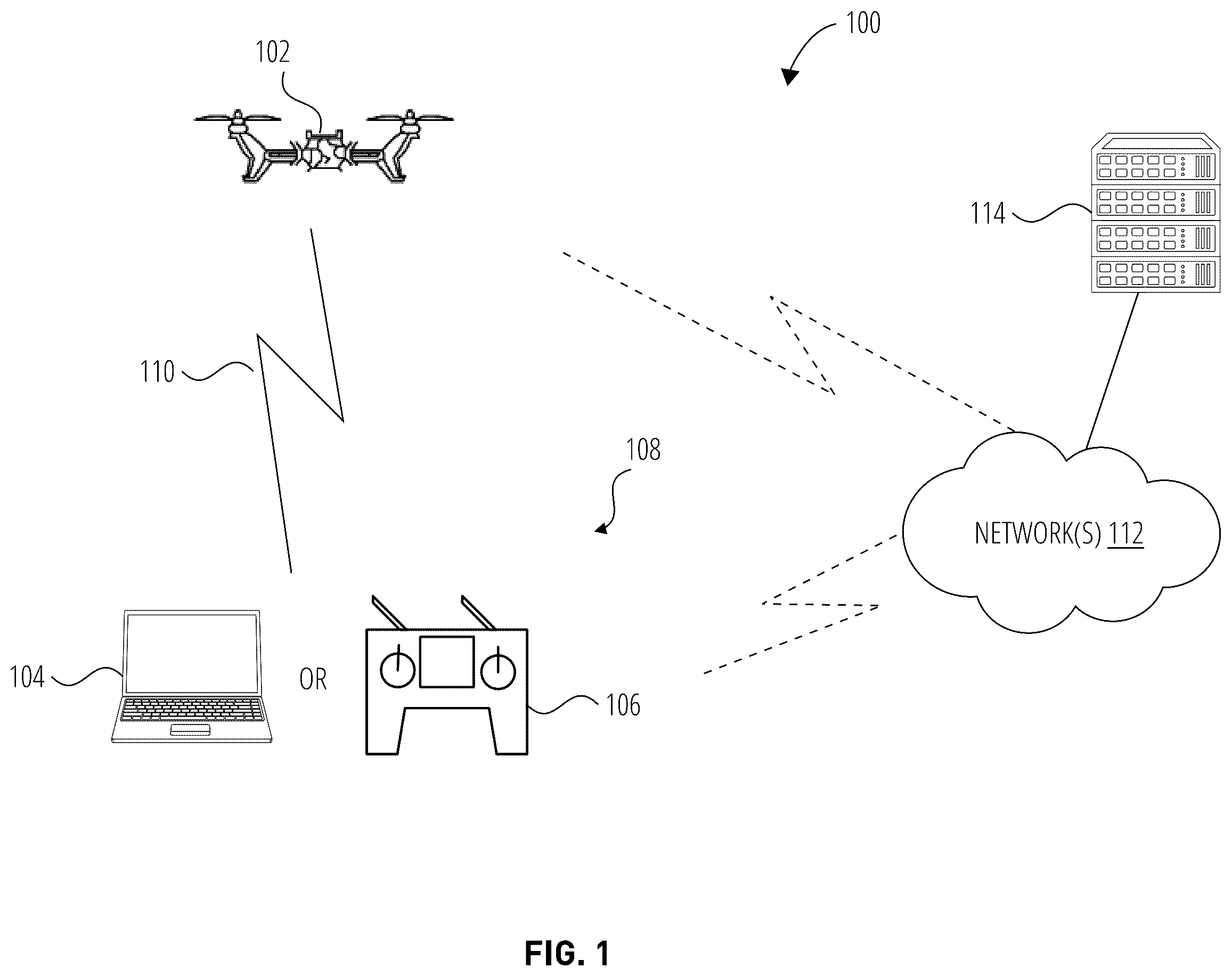 Patent US12576997 — Drone arm folding/locking mechanism — Figure 1