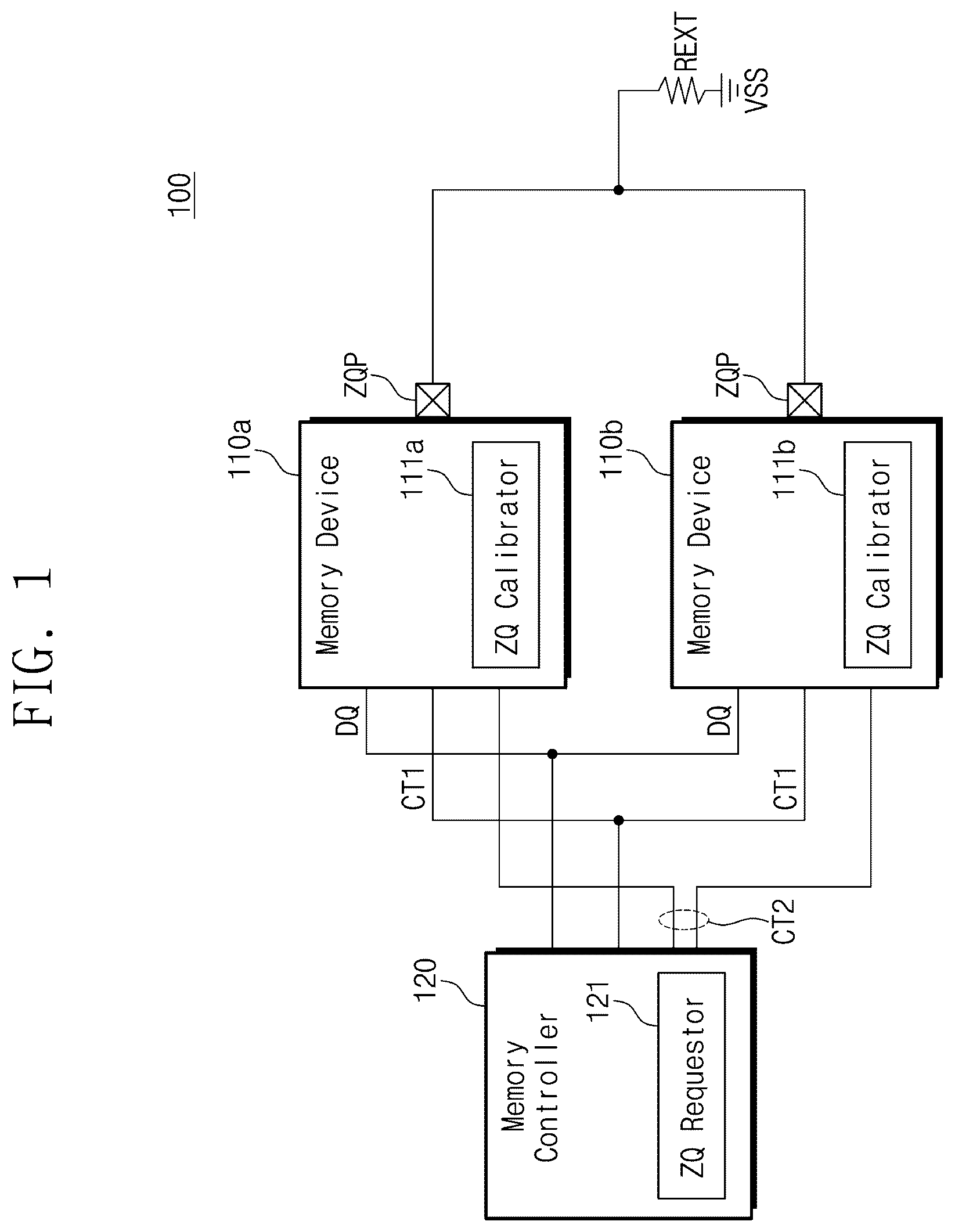 Patent US12579058 — Memory device, memory system including memory device, and operating method of memory device — Figure 1