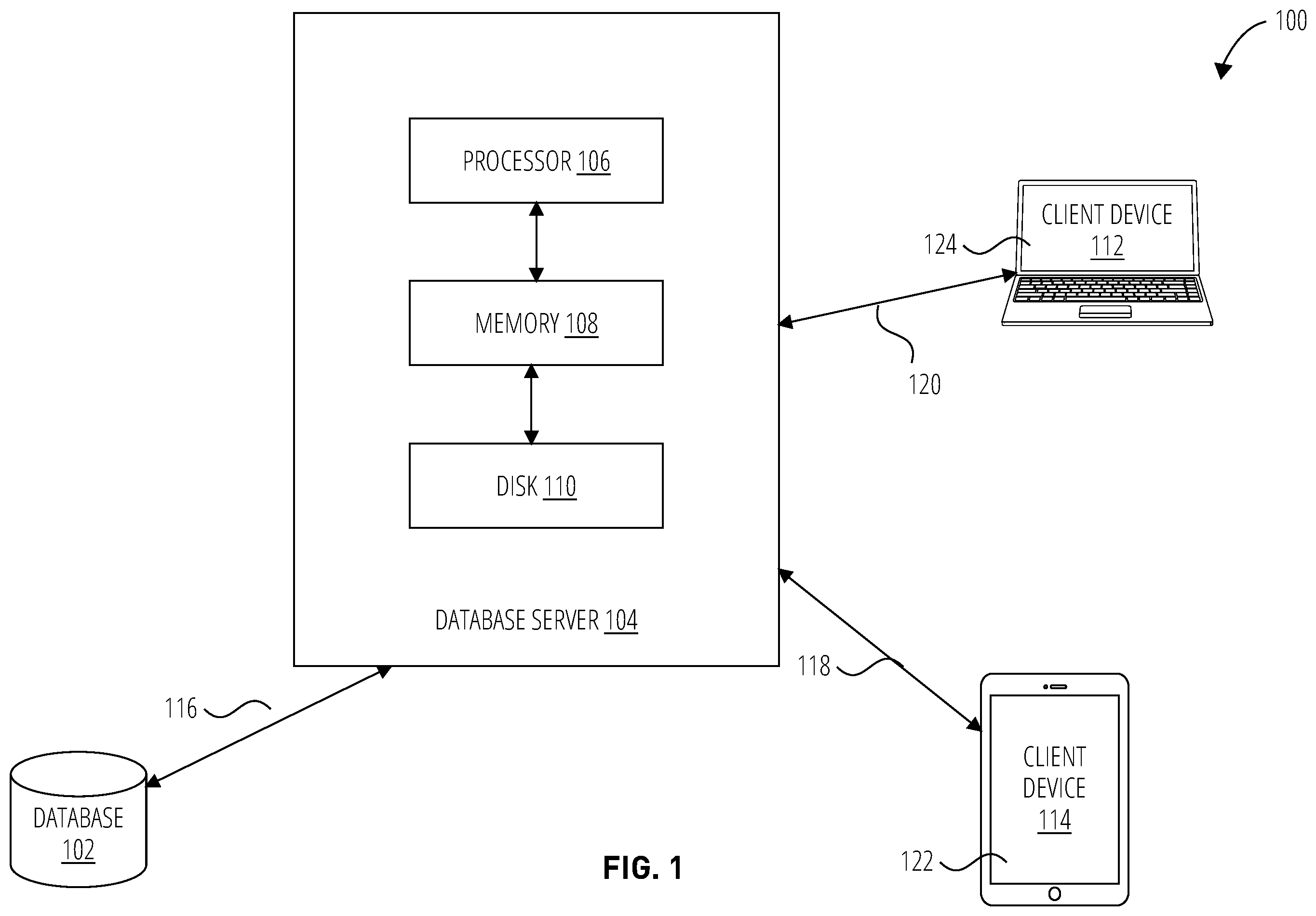 Patent US12579105 — Deleting data in a versioned database — Figure 1