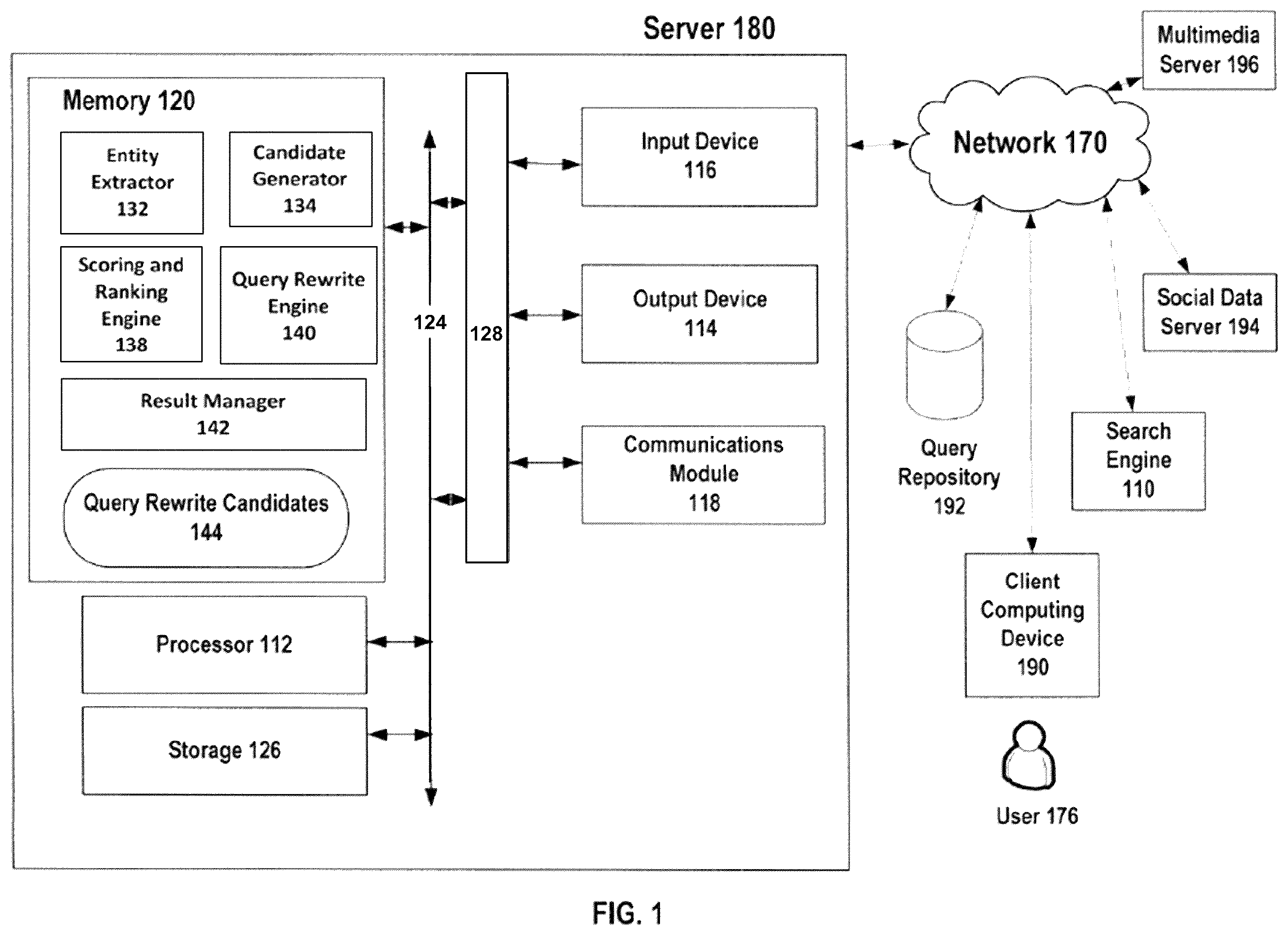 Patent US12579152 — Contextual search on multimedia content — Figure 1