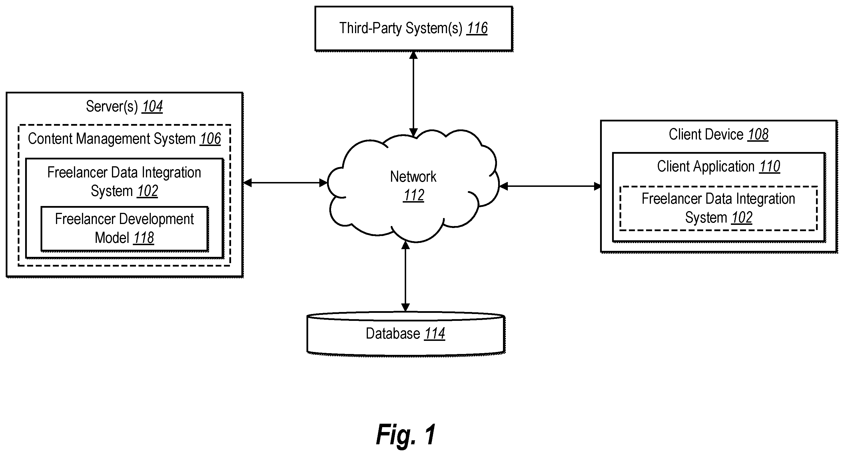 Patent US12579490 — Generating suggestions within a data integration system — Figure 1