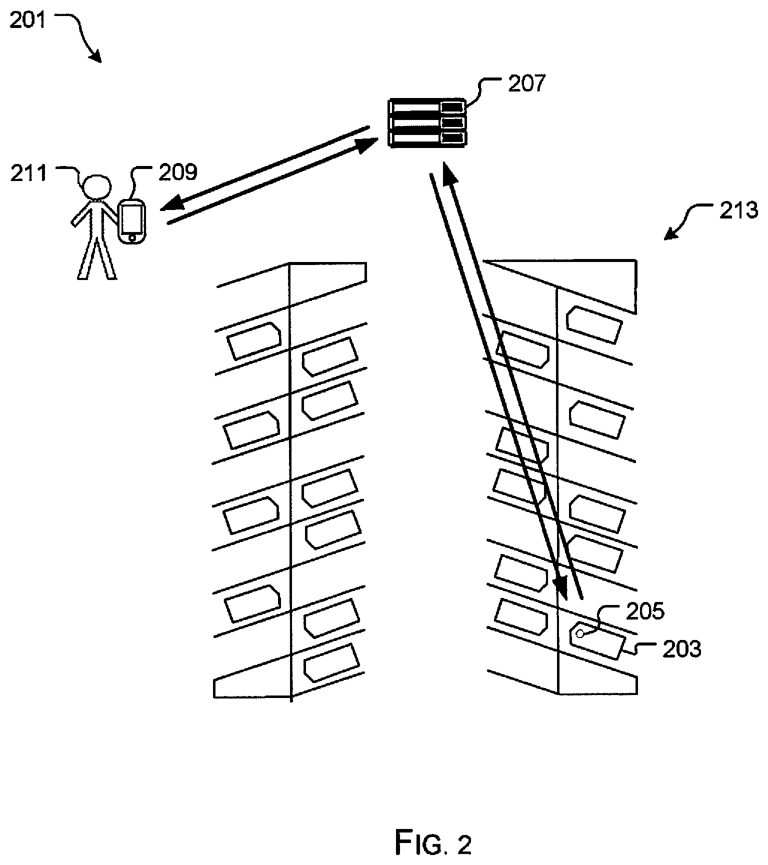 Patent US12579509 Figure 2 – Asset location system and method of use
