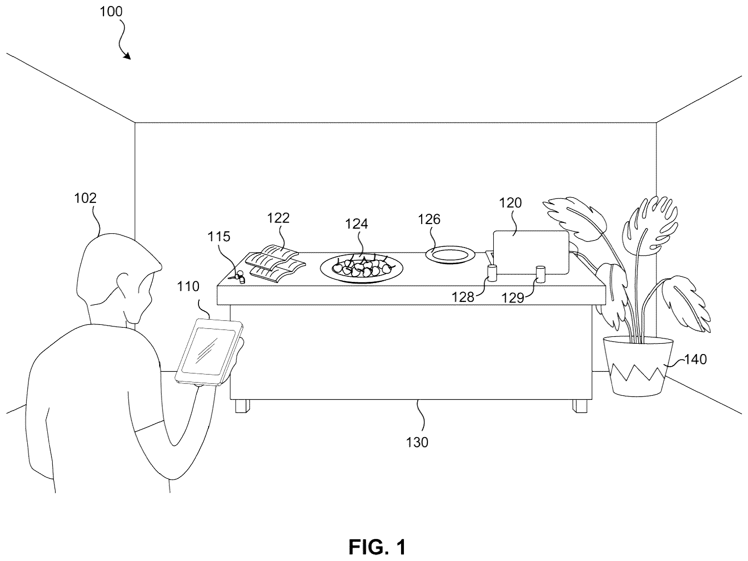 Patent US12579807 Figure 1 – Contextualized visual search