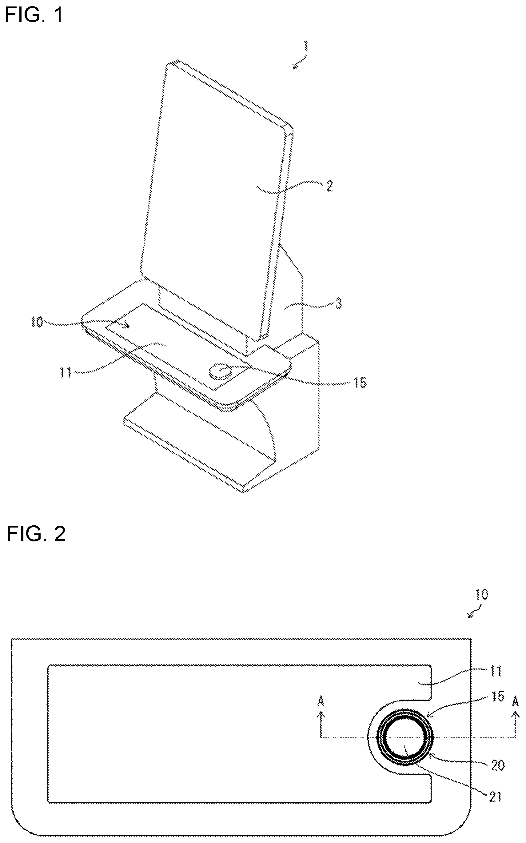 Patent US12579859 Figure 1 – Pushbutton switch, operating unit, and amusement machine