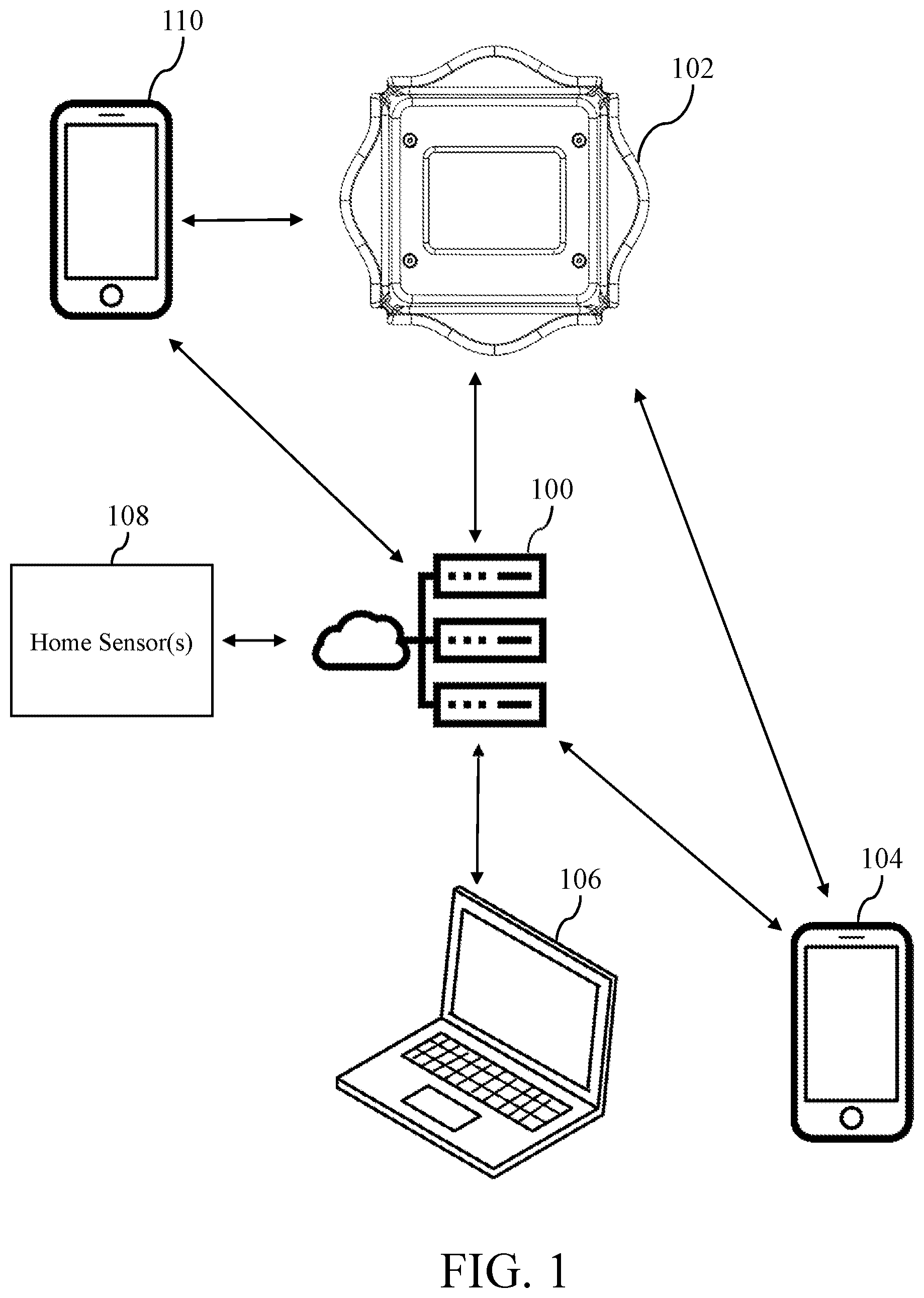 Patent US12579883 — Home occupancy information system — Figure 1
