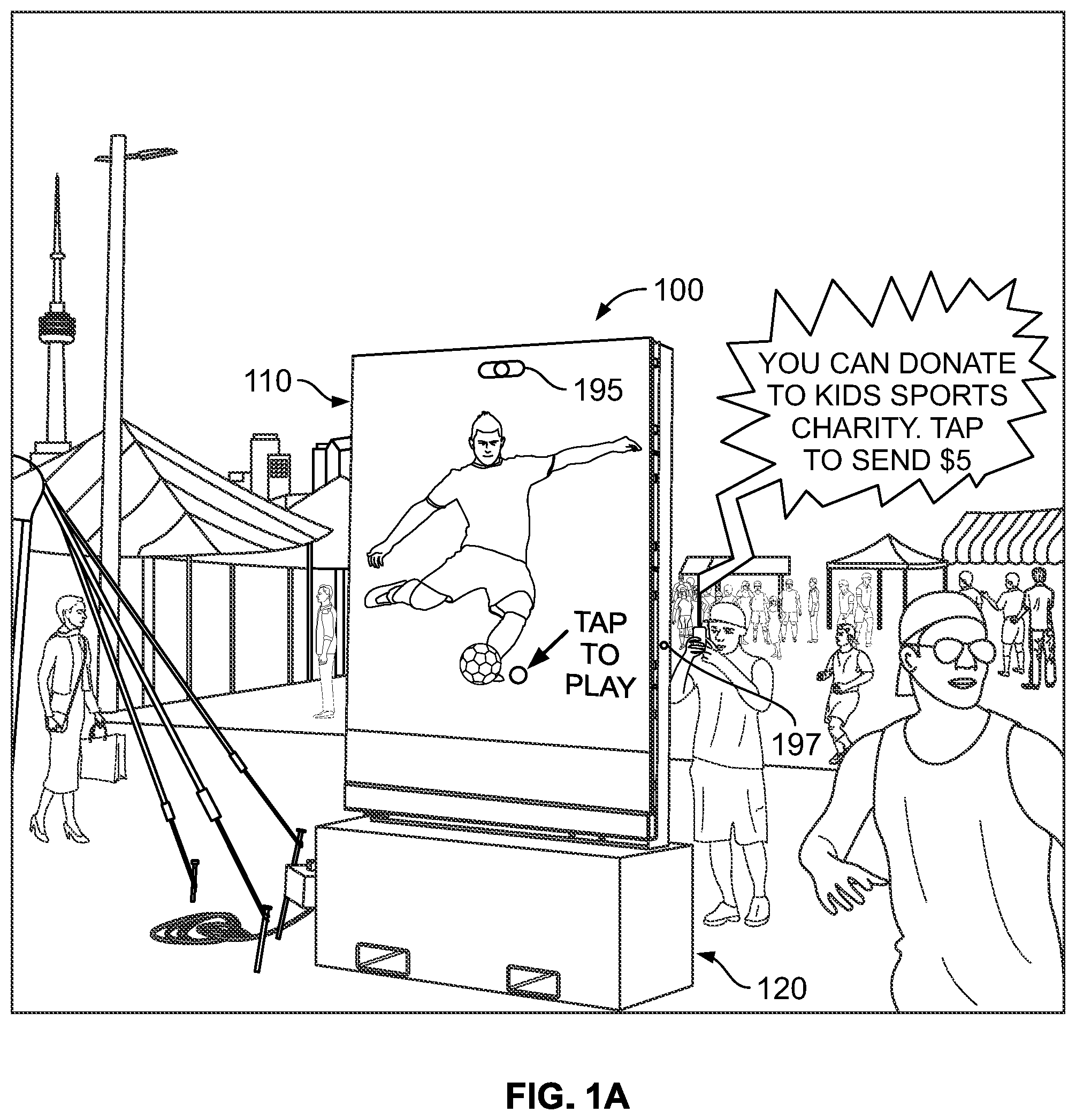 Patent US12579916 — Popup video display system — Figure 1