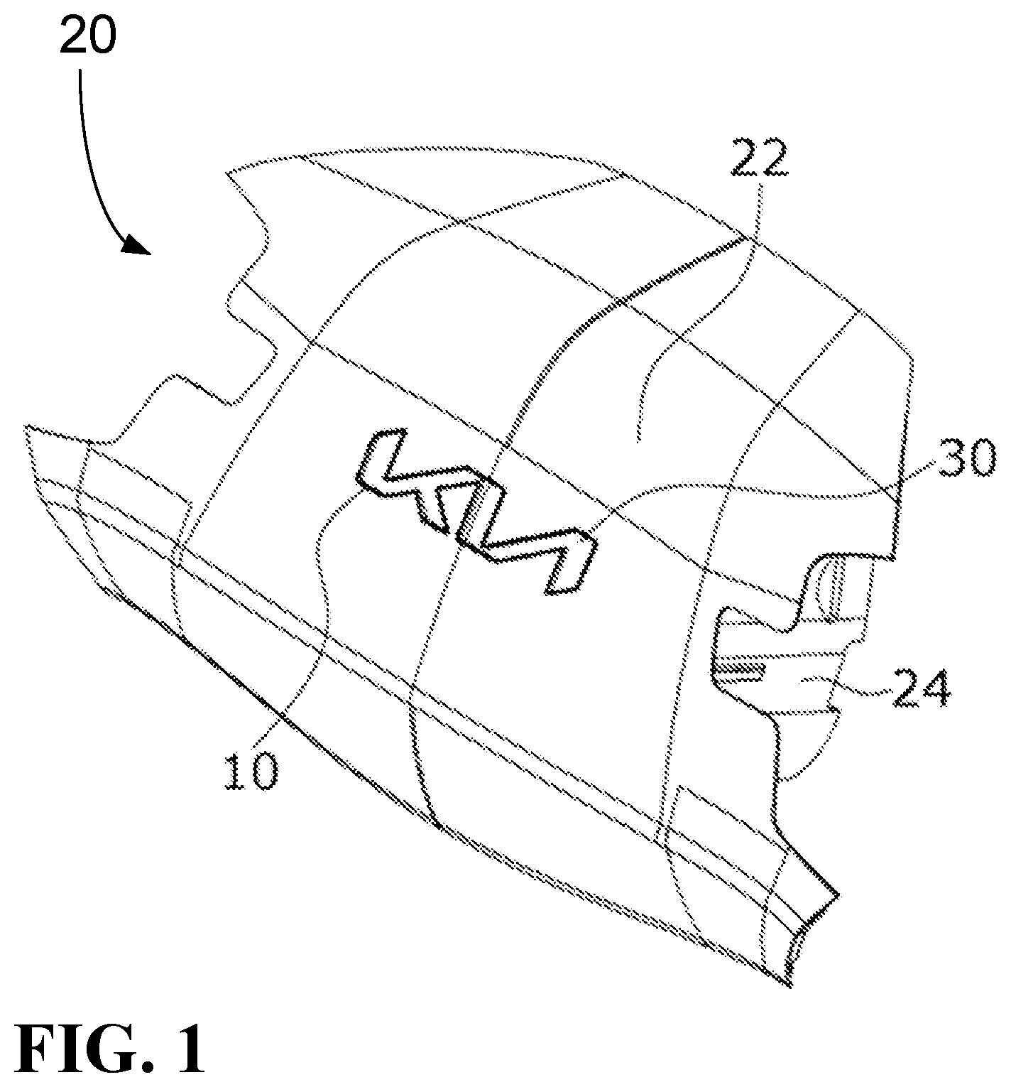 Patent US12579918 — Cover finish assembly — Figure 1