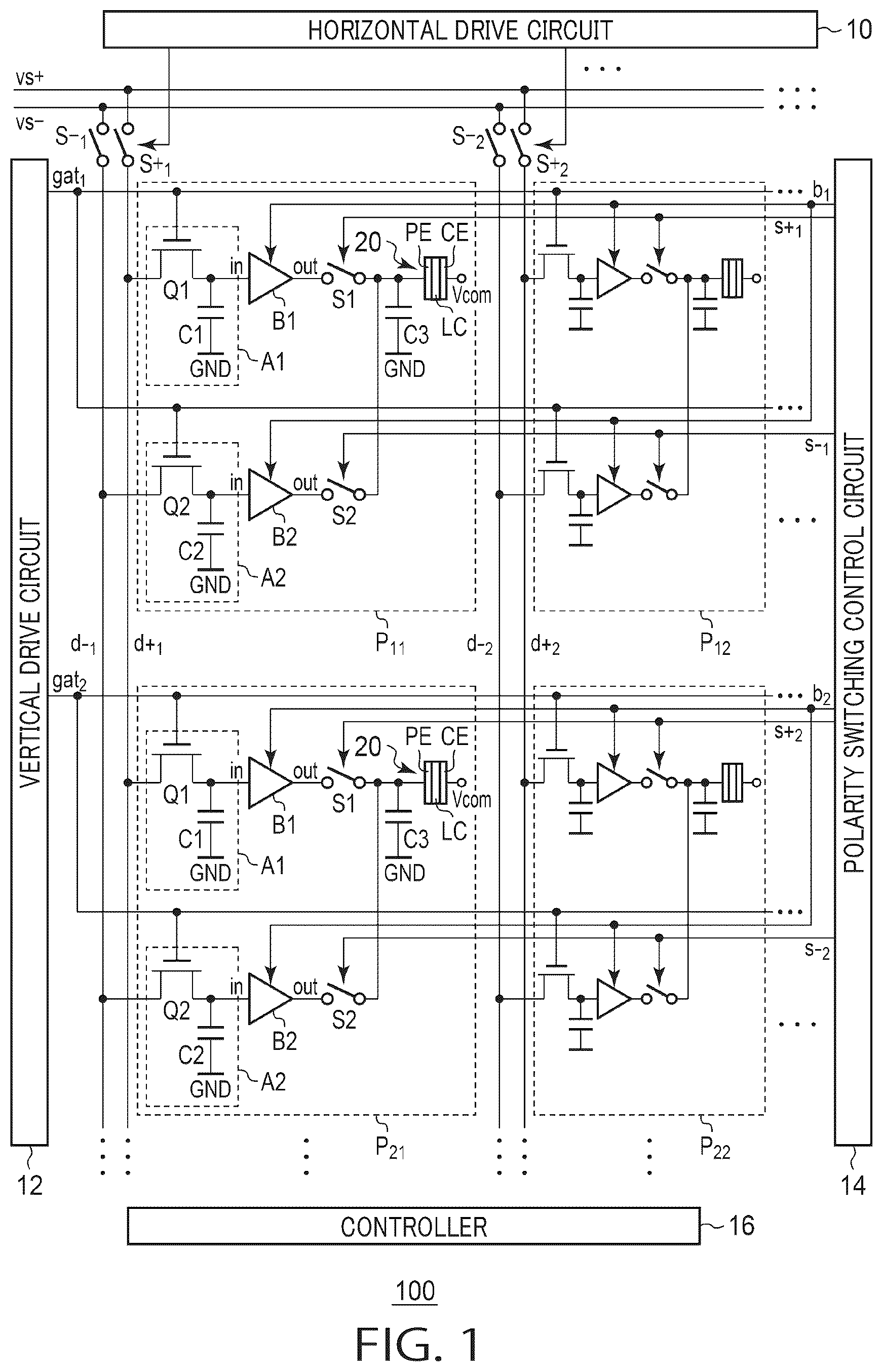Patent US12579954 — Liquid display apparatus and control method — Figure 1