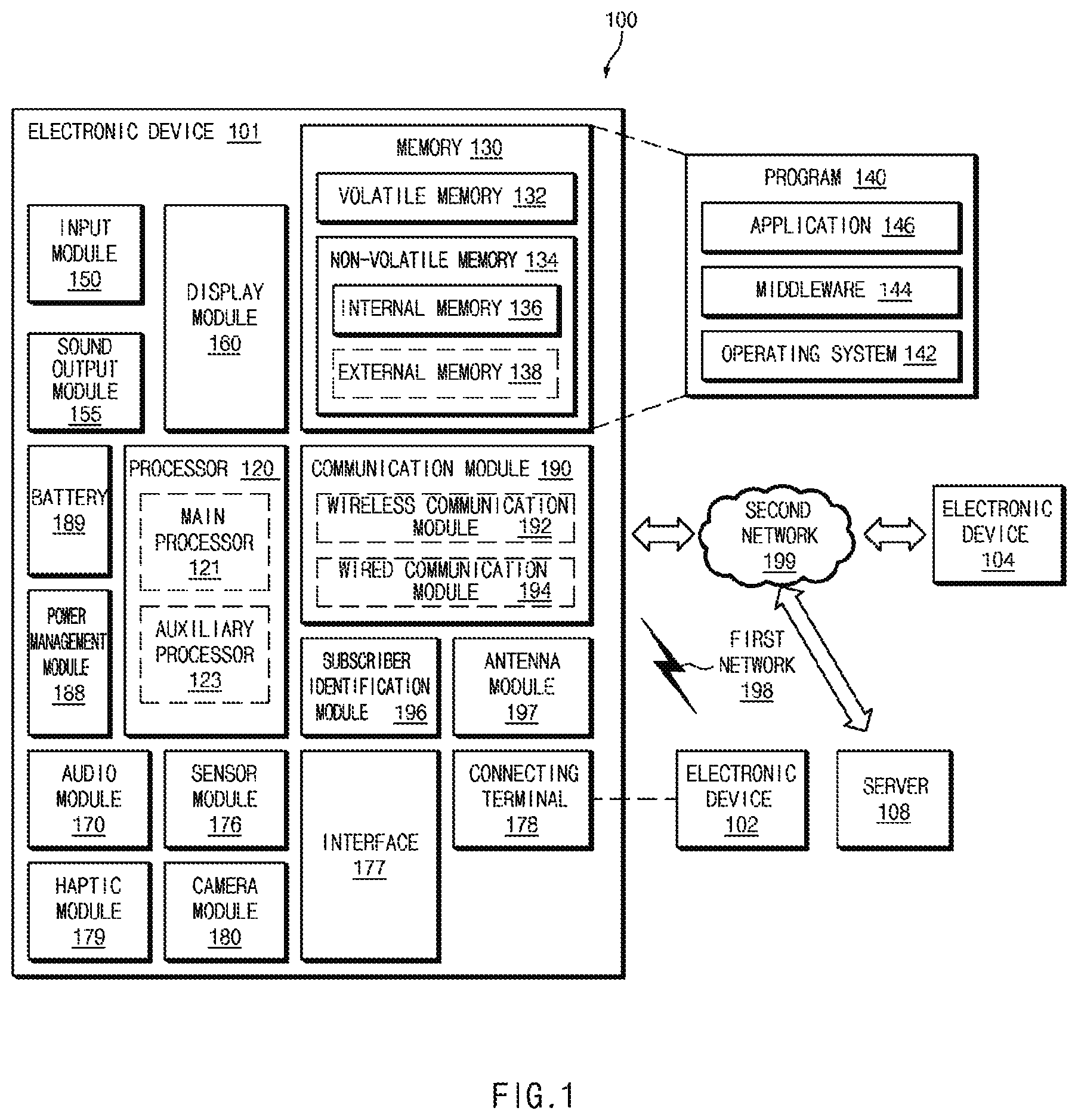 Patent US12581002 — Electronic device and electronic device operation method — Figure 1
