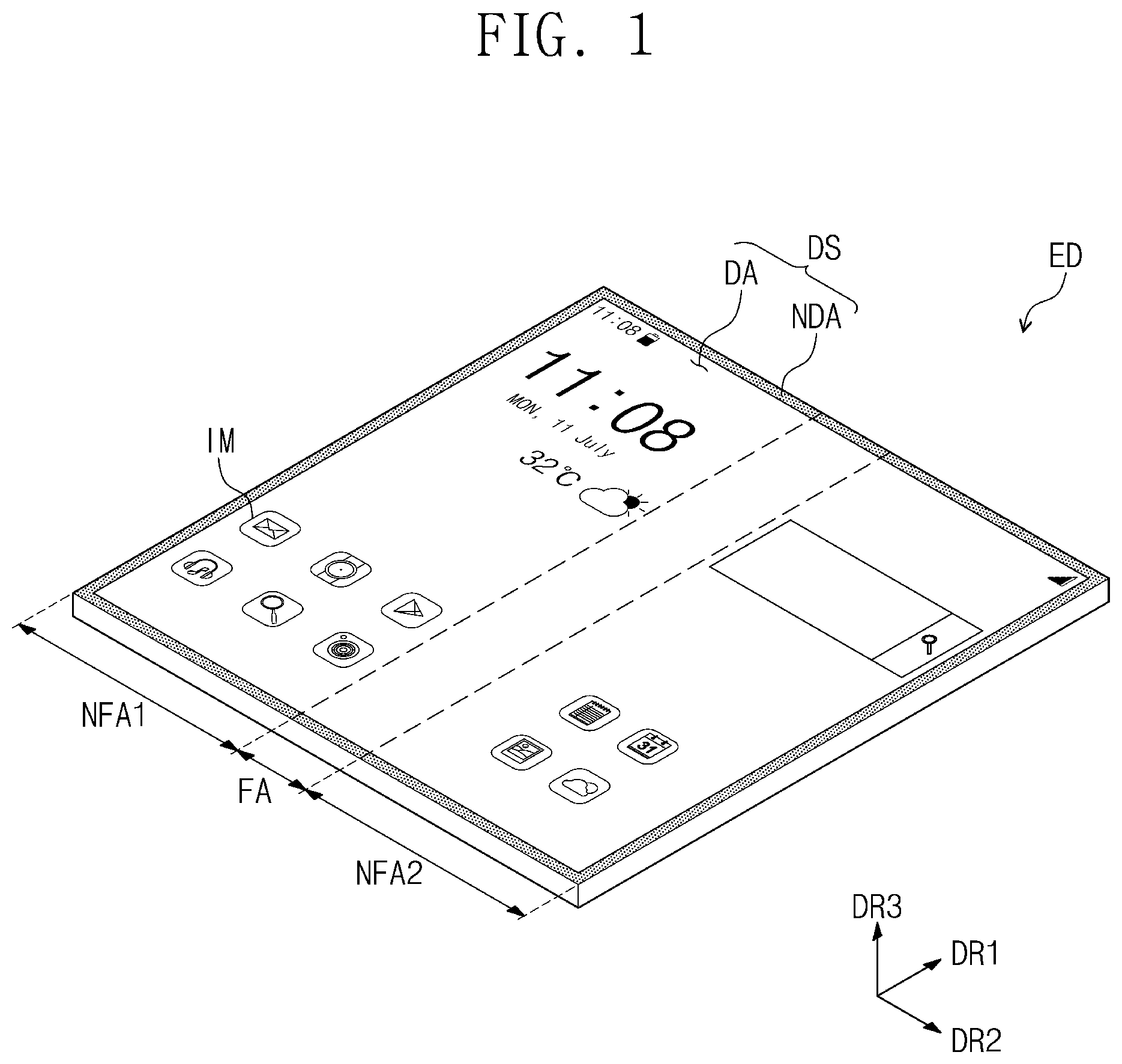 Patent US12581005 — Display device — Figure 1