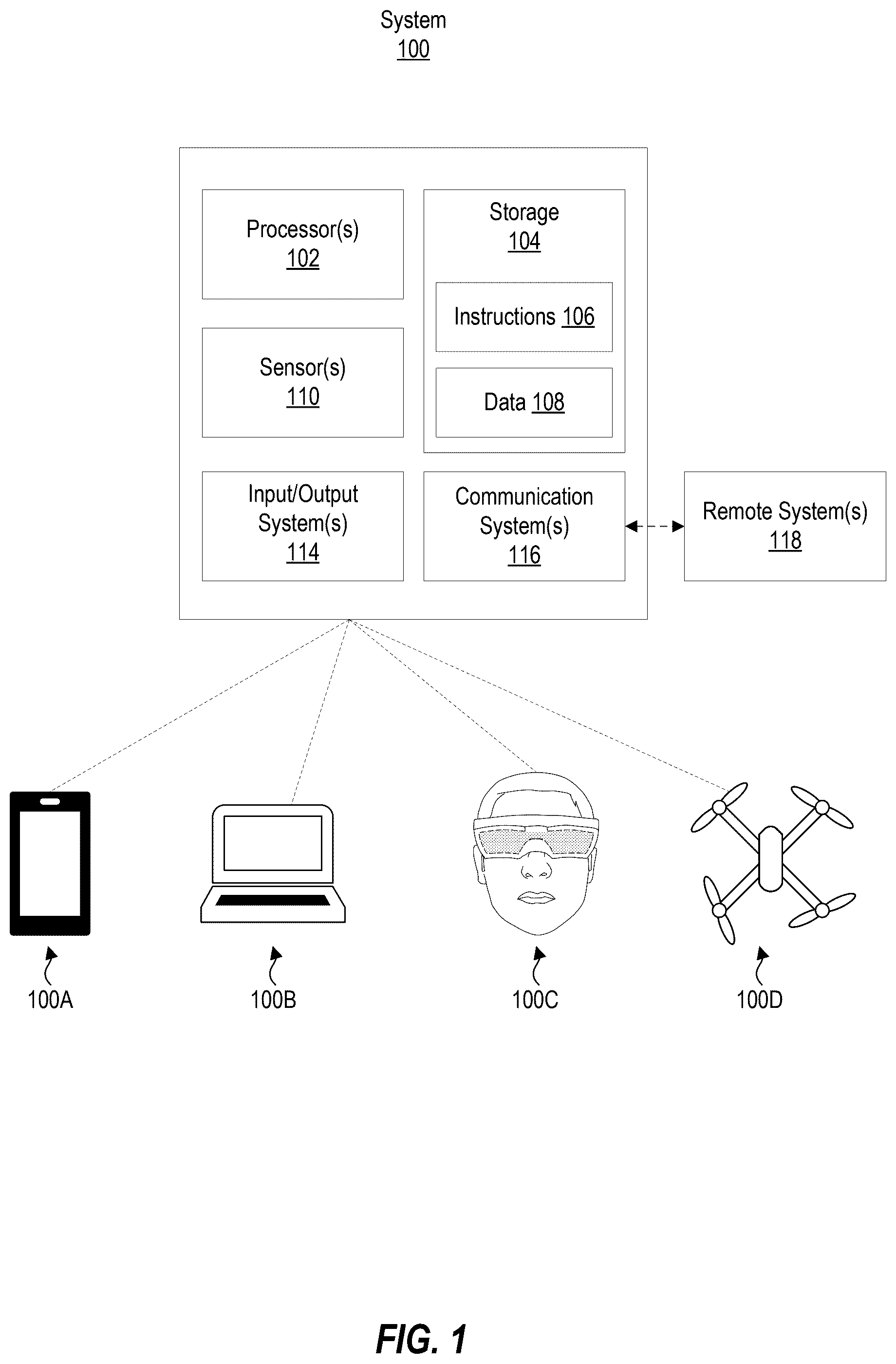 Patent US12581053 — Pass-through zoom mode for head-mounted displays — Figure 1