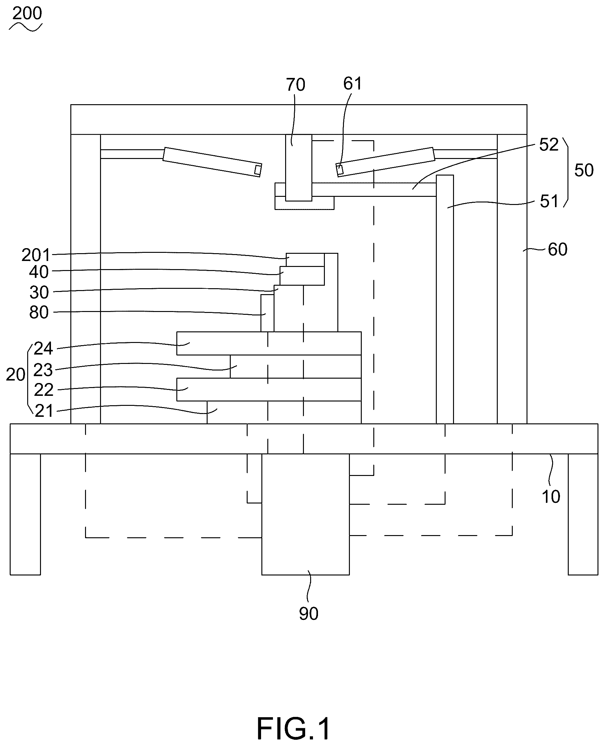 Patent US12581055 — Verification method for a panoramic lens focusing workstation — Figure 1