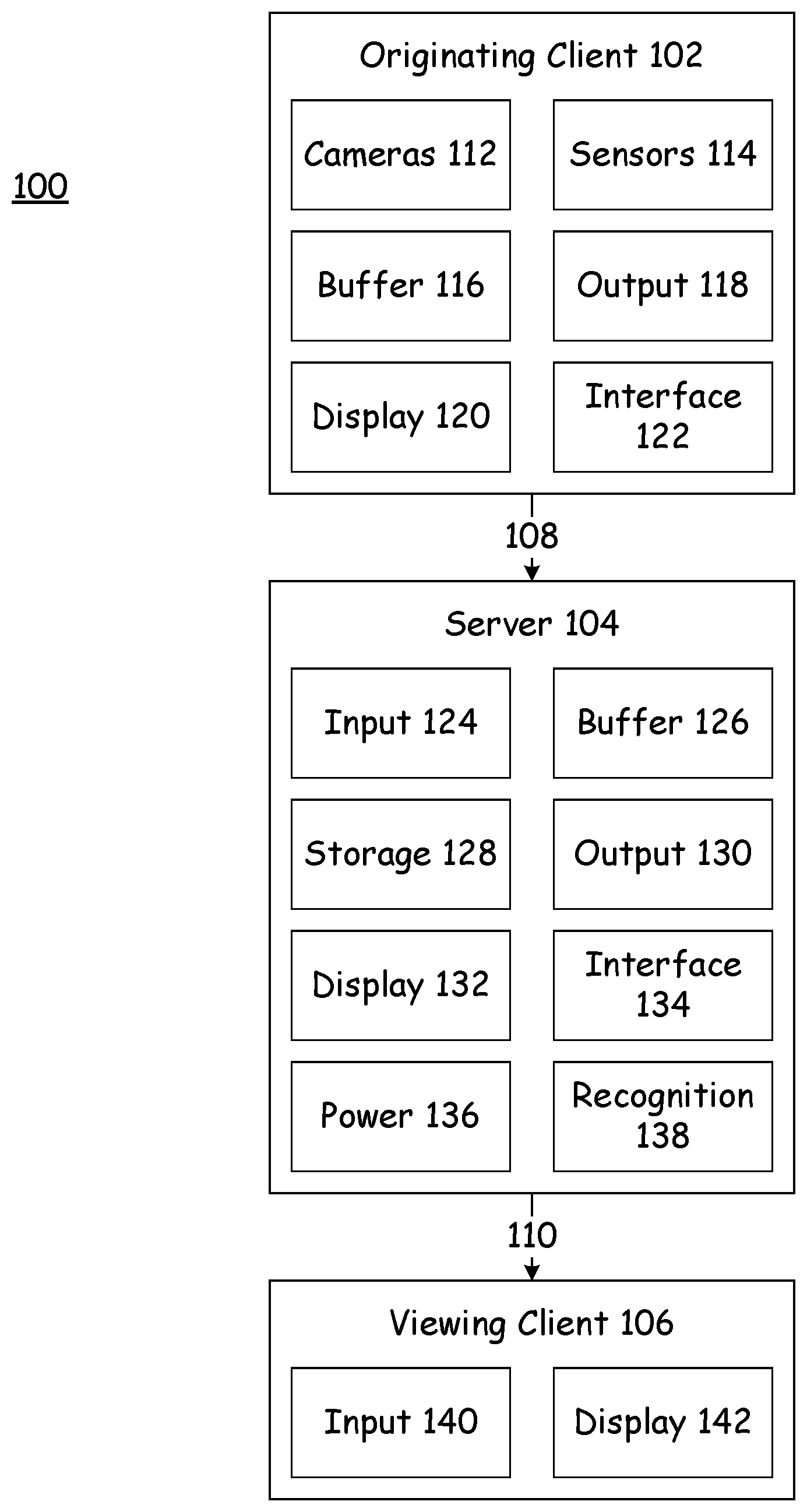 Patent US12581149 — Originating client buffered streaming — Figure 1