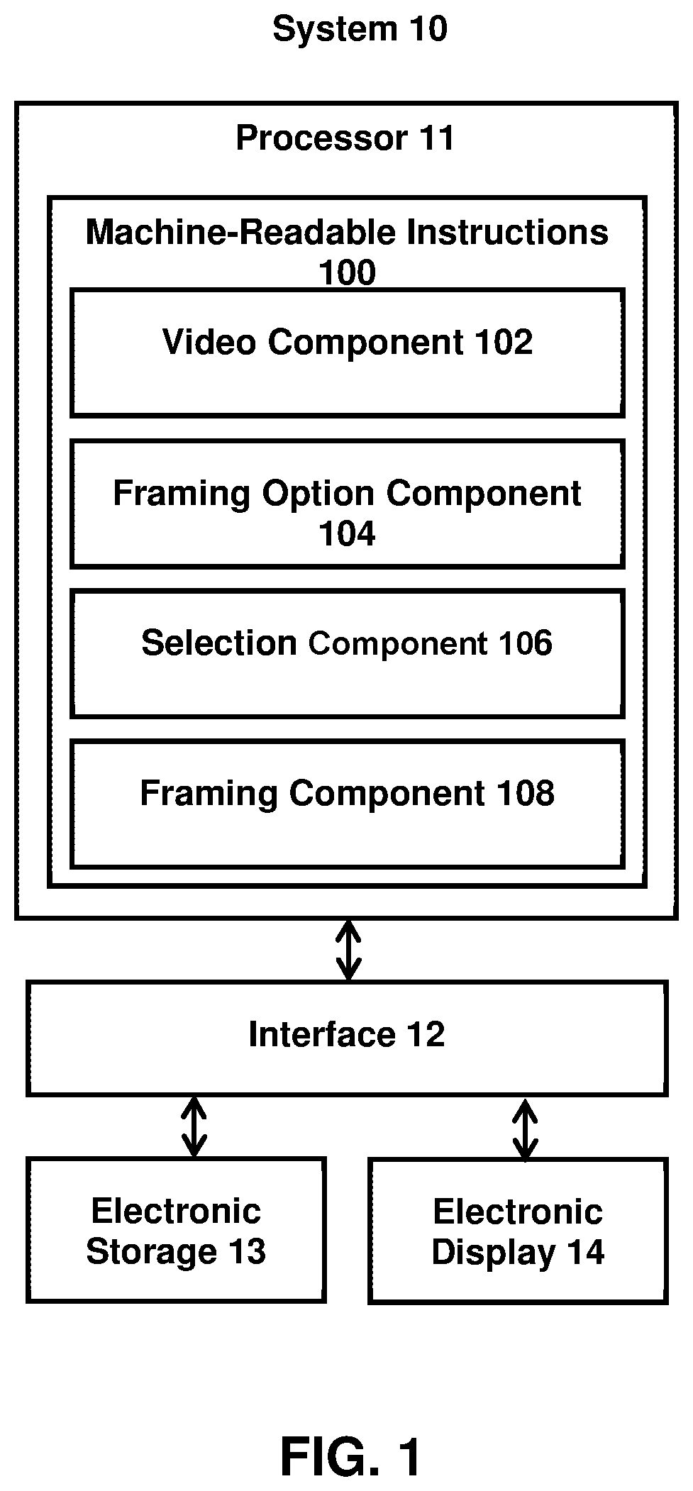Patent US12581160 — Systems and methods for framing videos — Figure 1