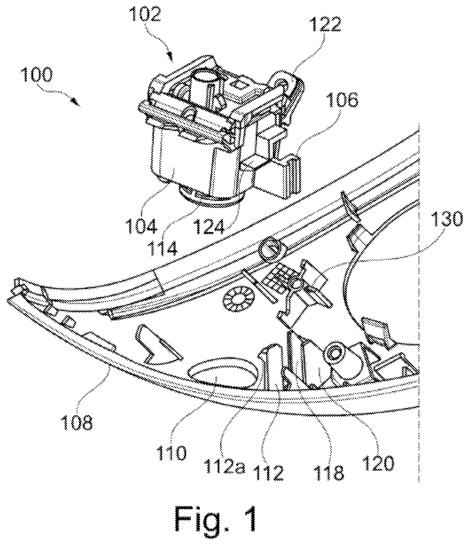 Patent US12581178 — Camera assembly arrangement for vehicle rear view cover and rear view device therewith — Figure 1