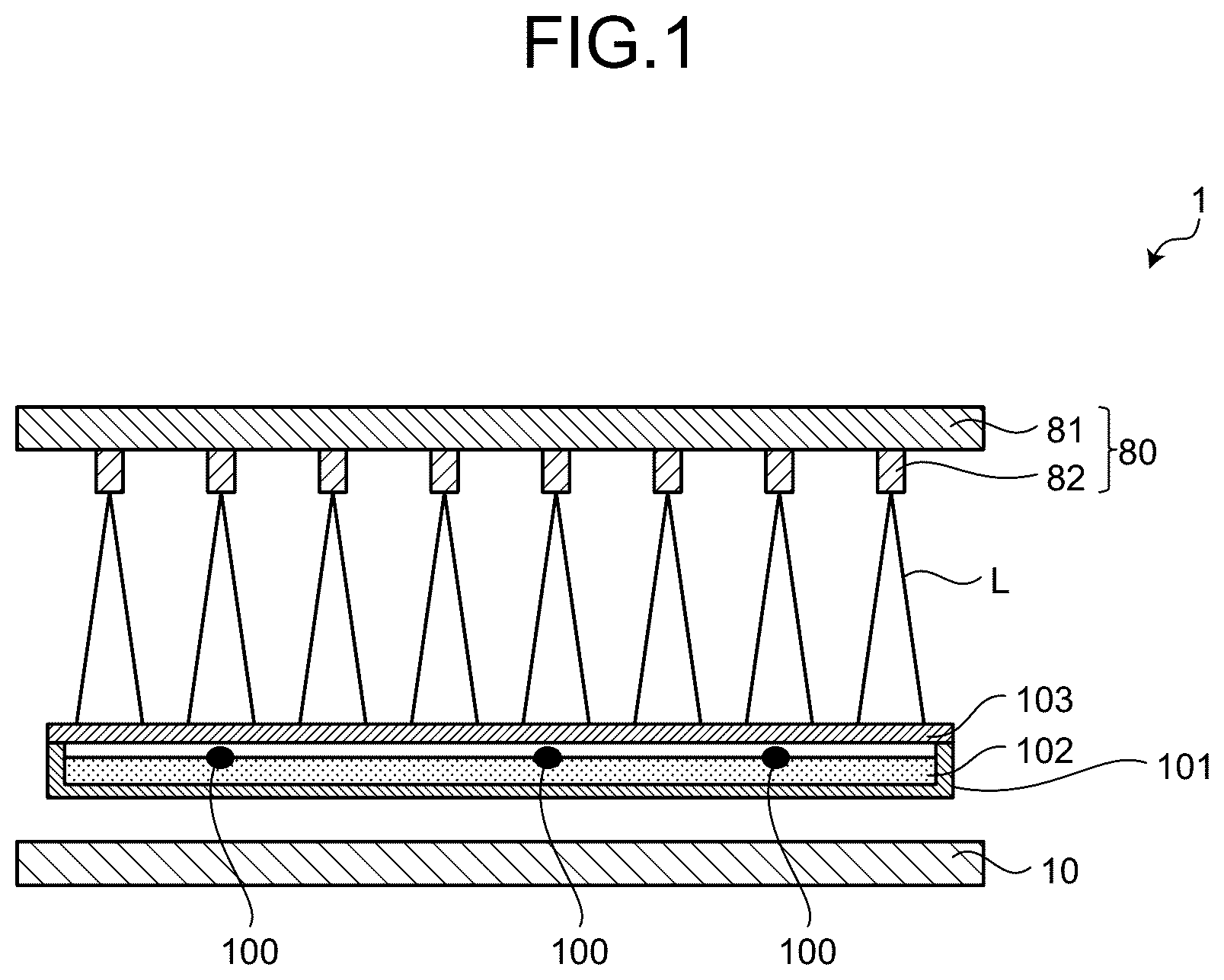 Patent US12581199 — Detection device — Figure 1