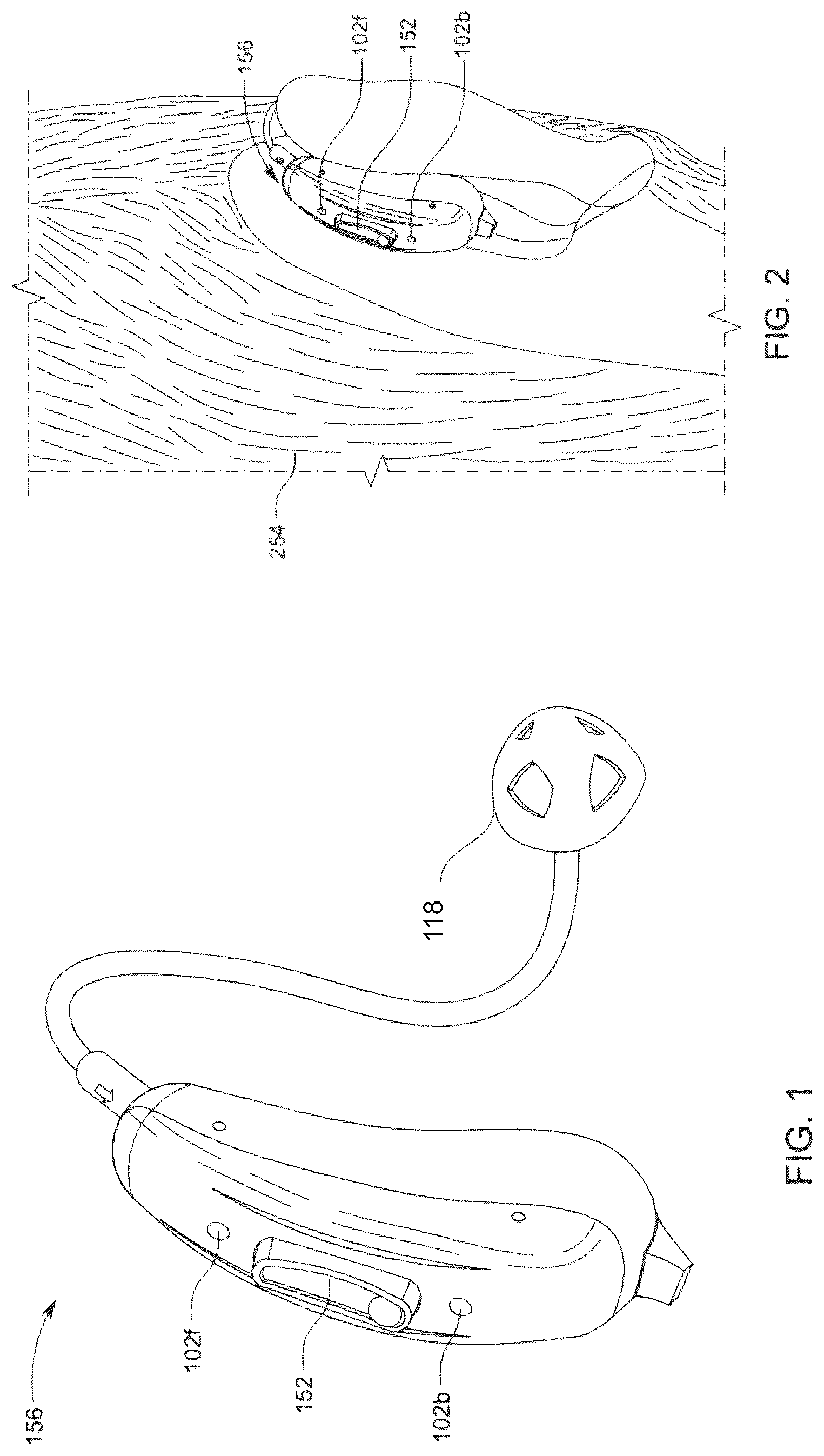 Patent US12581250 — Ear-worn device with neural network for noise reduction and/or spatial focusing using multiple input audio signals — Figure 1