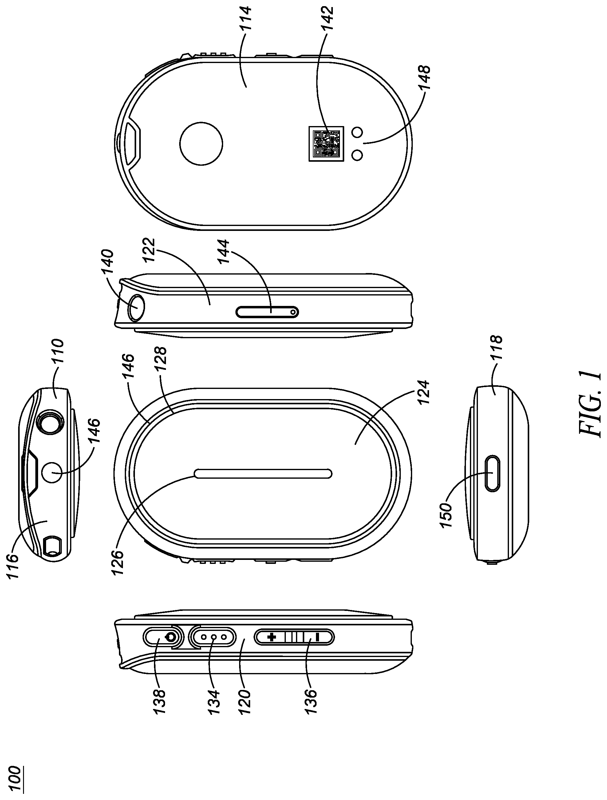 Patent US12581274 — Portable communication device — Figure 1