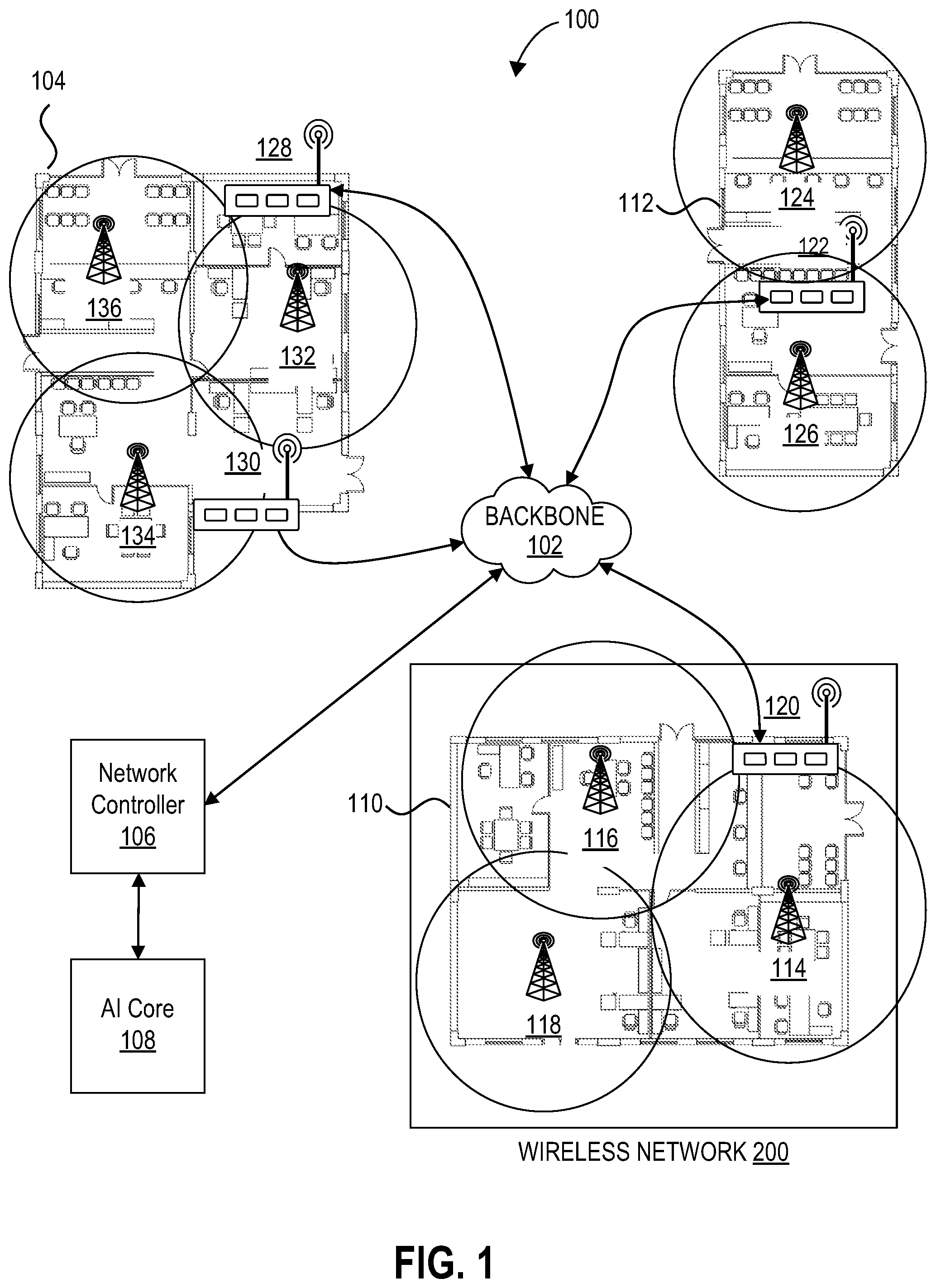 Patent US12581328 Figure 1 – Requesting an unscheduled radio resource management (RRM) operation