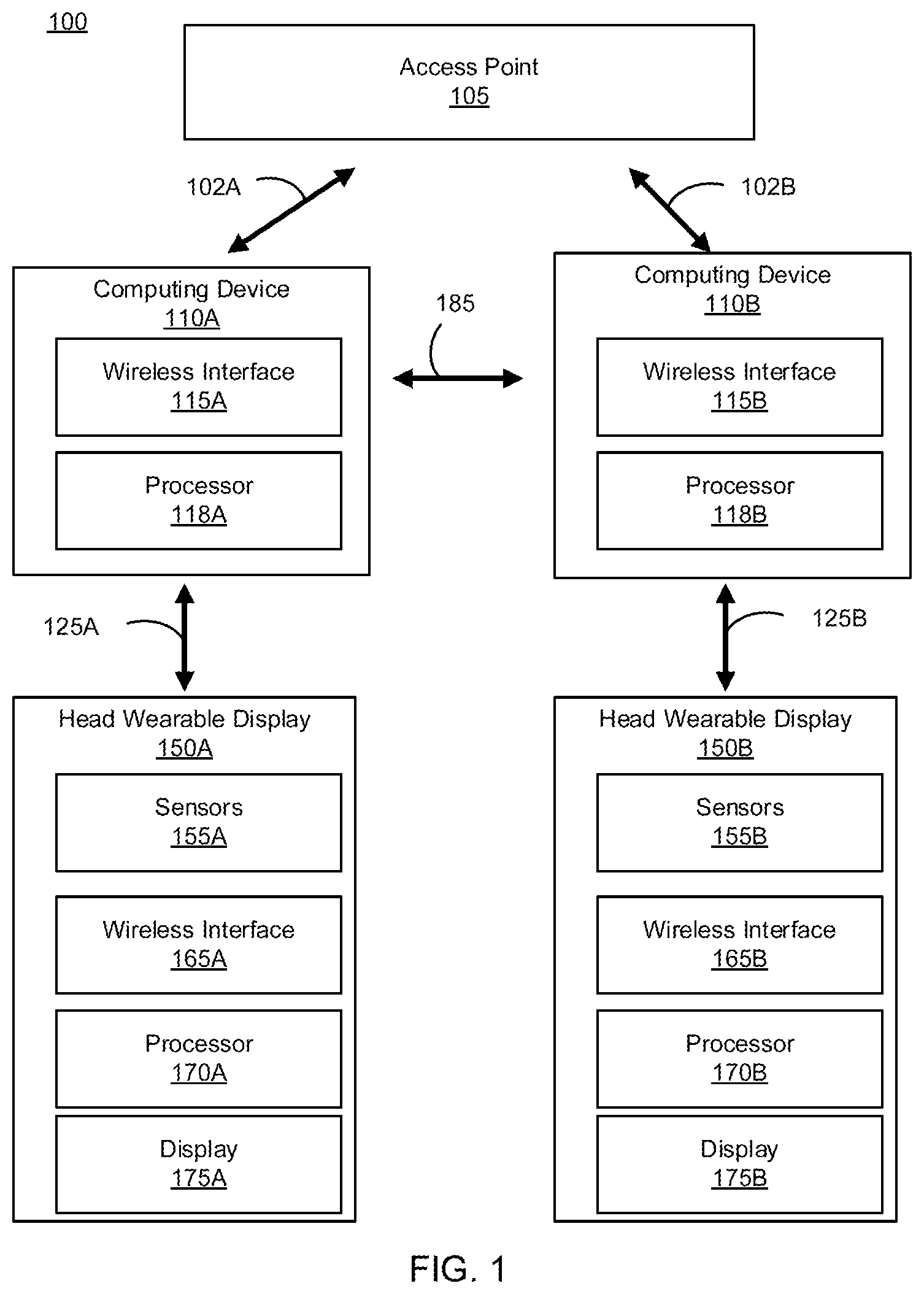 Patent US12581408 — Systems and methods of orthogonal radio sharing across multiple links — Figure 1