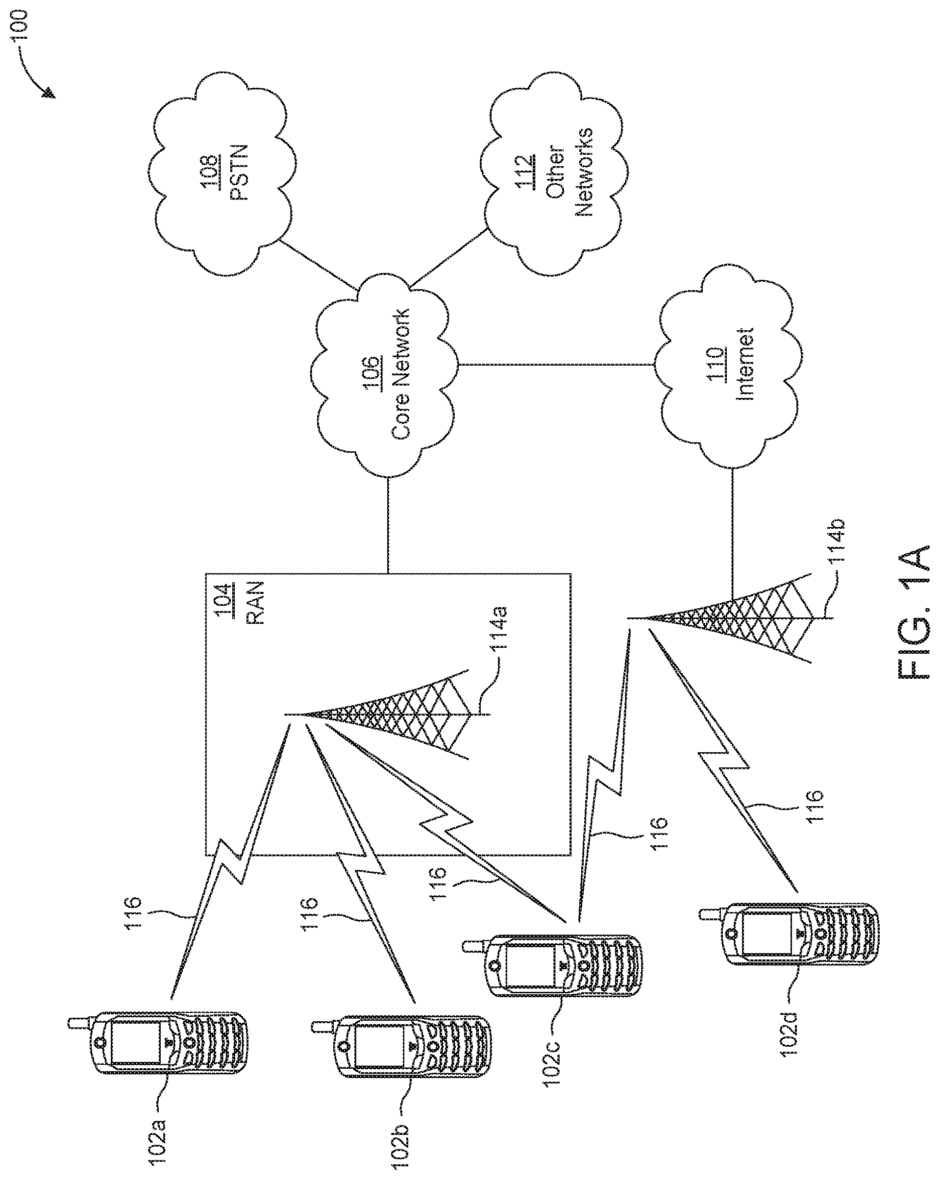 Patent US12581452 Figure 1 – Methods, apparatuses and systems directed to idle/inactive mode positioning in NR