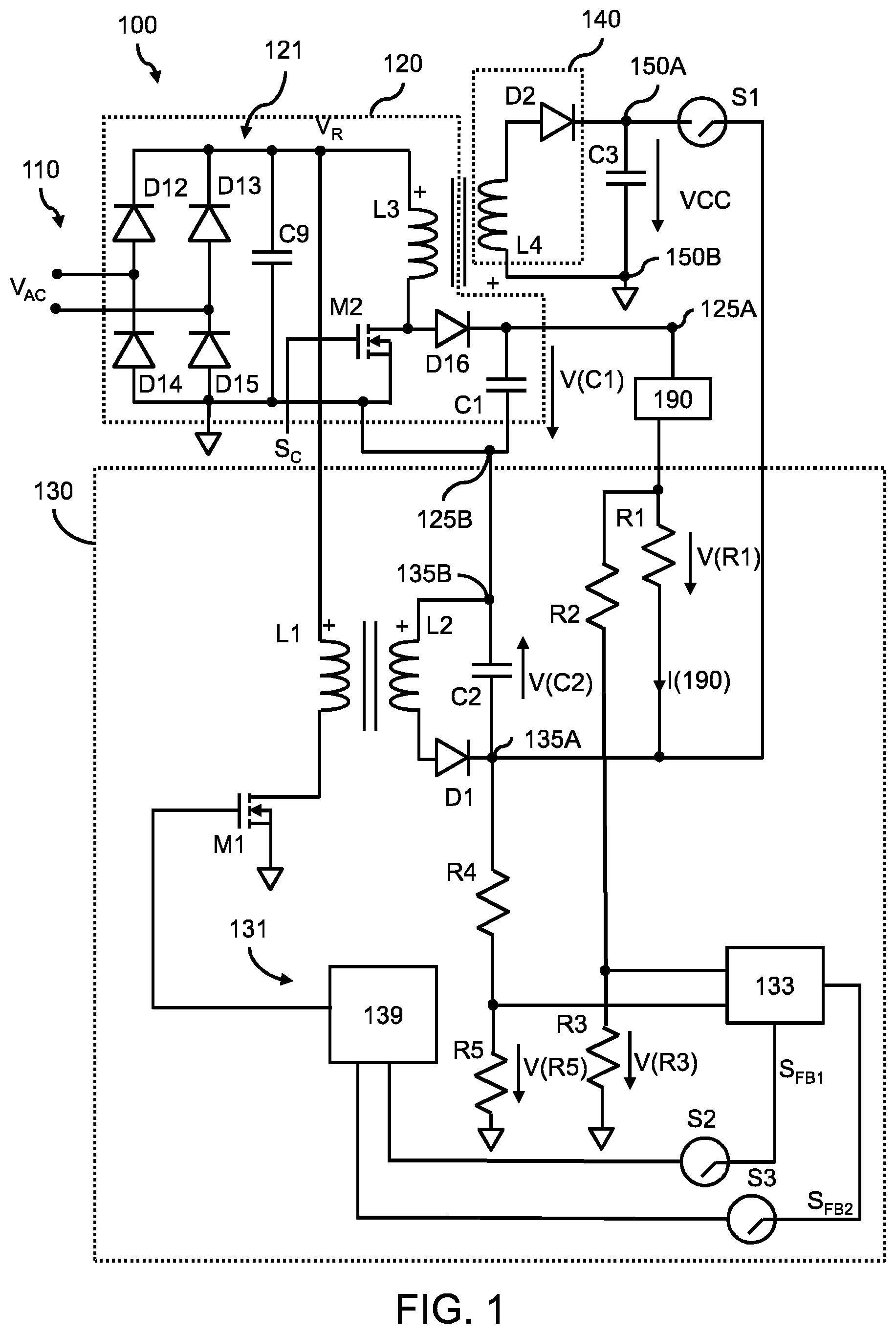 Patent US12581575 — Driver arrangement for powering two loads — Figure 1