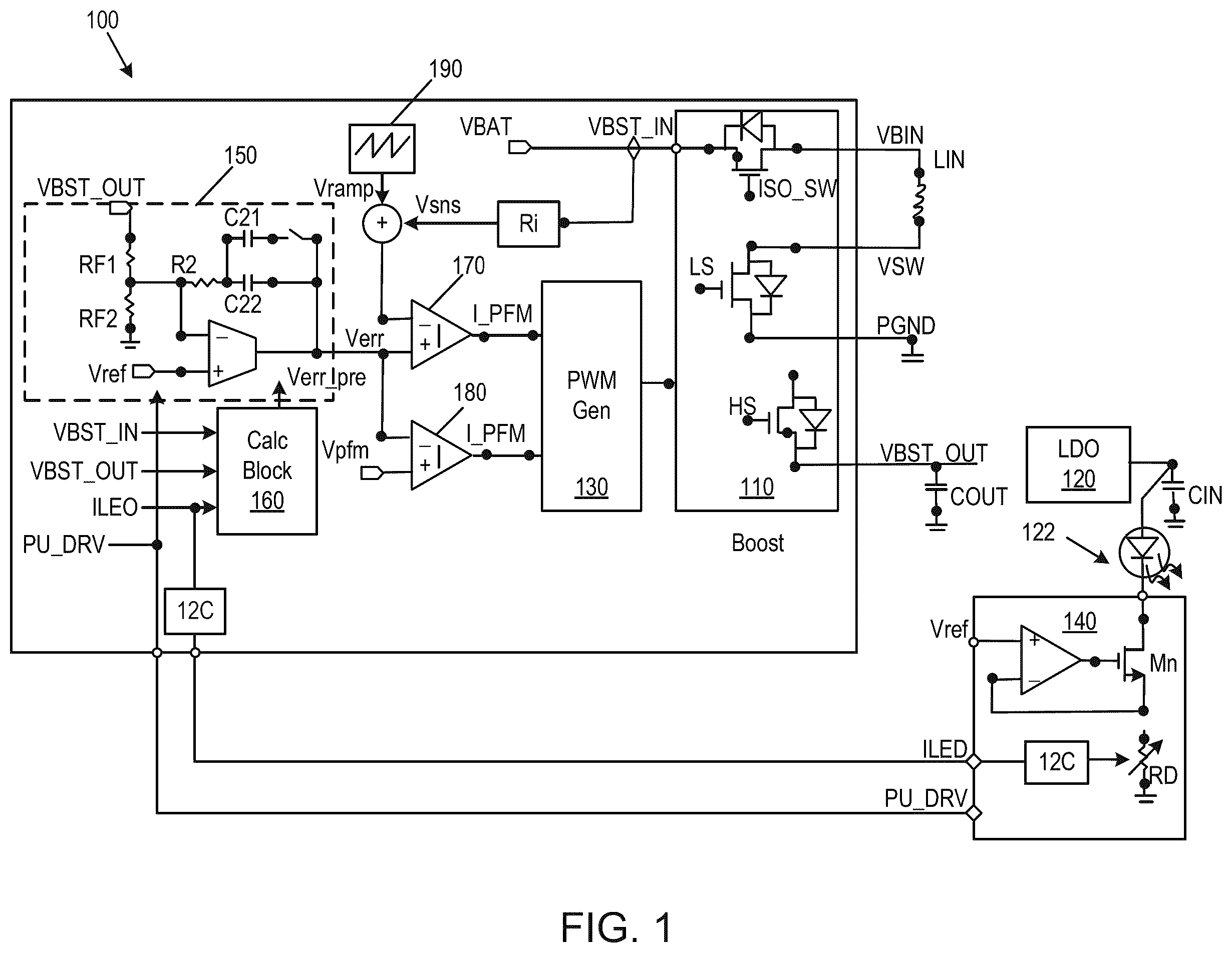 Patent US12581577 — Method and apparatus for high-efficiency supply integrity with fast and large load variation — Figure 1