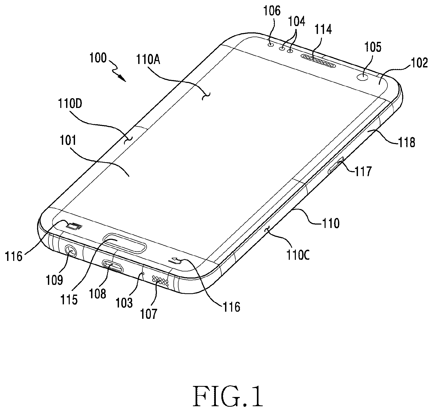Patent US12581598 — Electronic device comprising printed circuit board — Figure 1