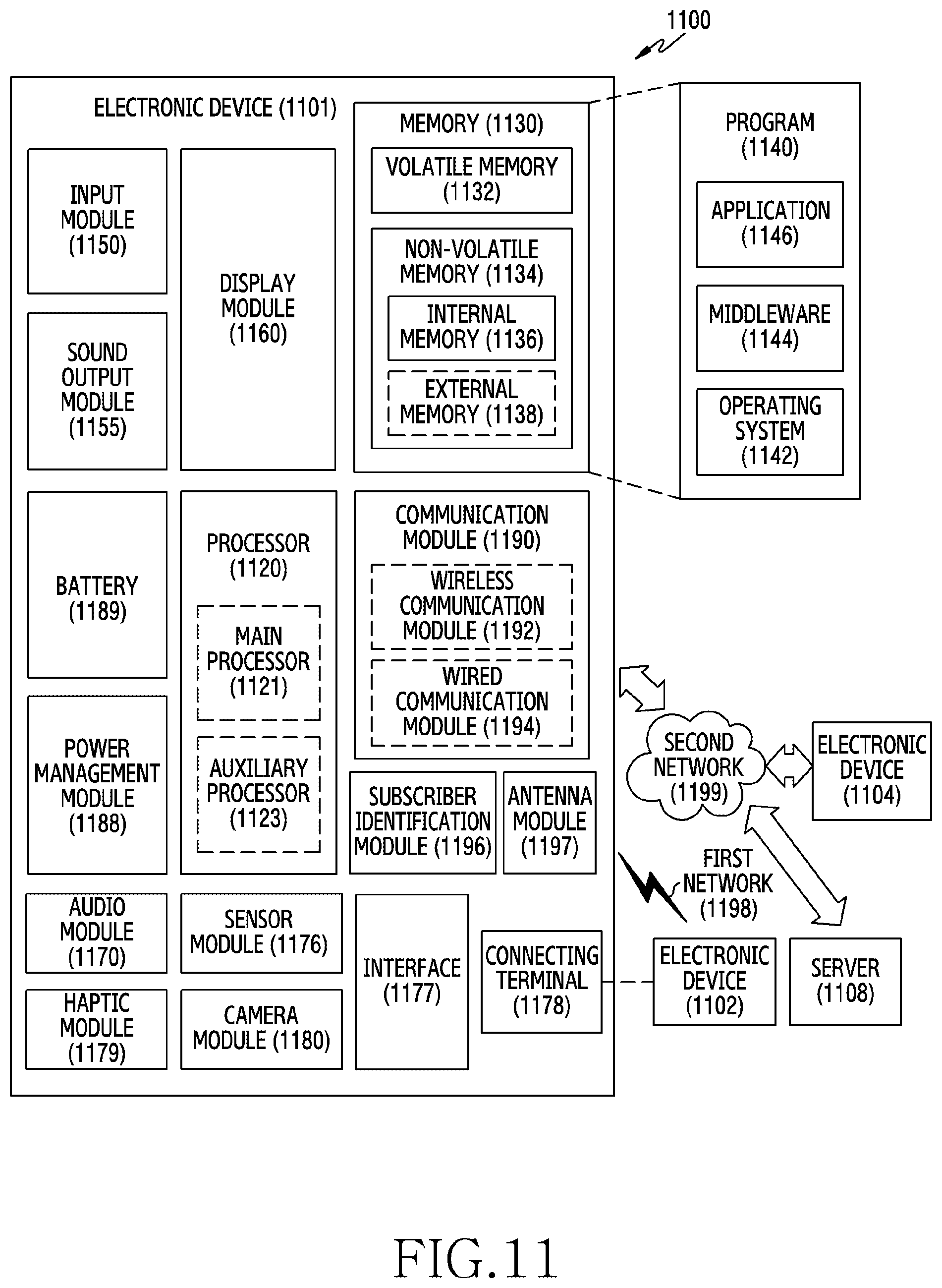 Patent US12581598 Figure 12 – Electronic device comprising printed circuit board