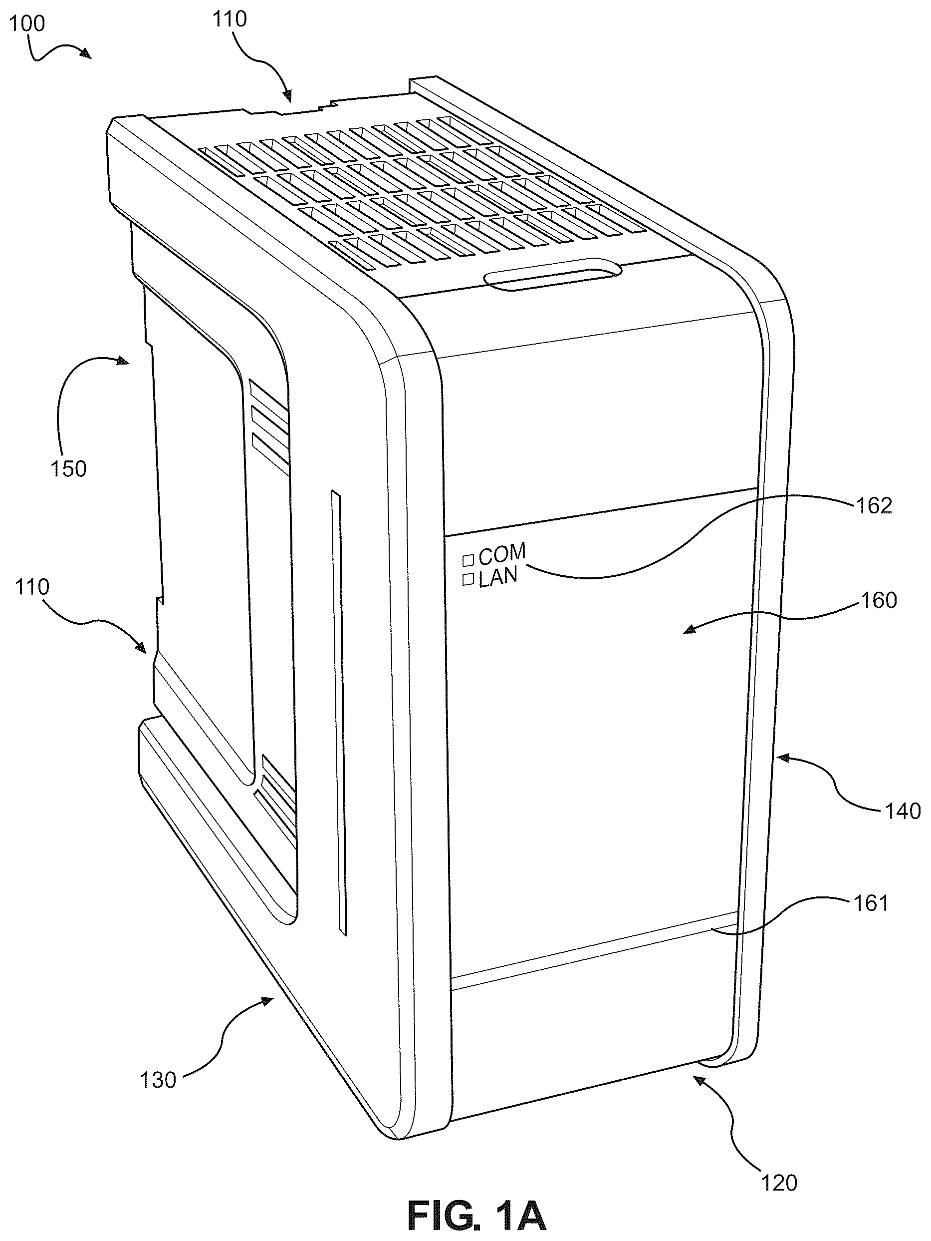 Patent US12581609 Figure 1 – Toolless computing housing assembly