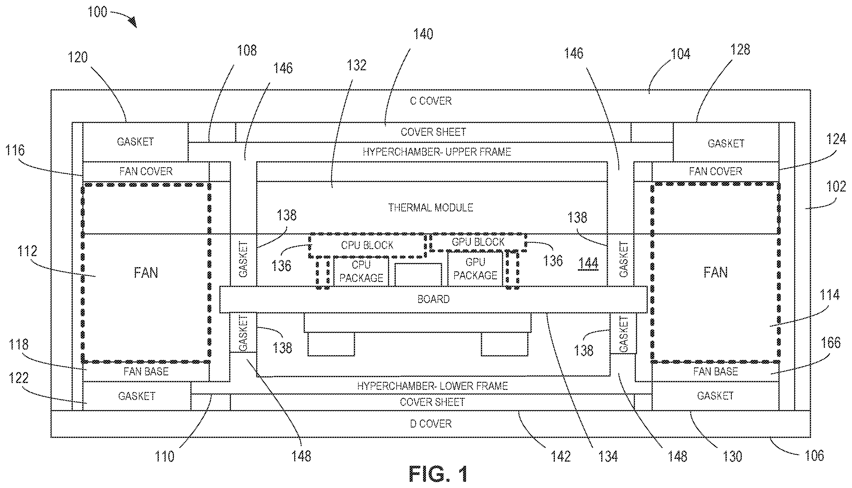 Patent US12581611 — Methods and apparatus to cool electronic devices — Figure 1