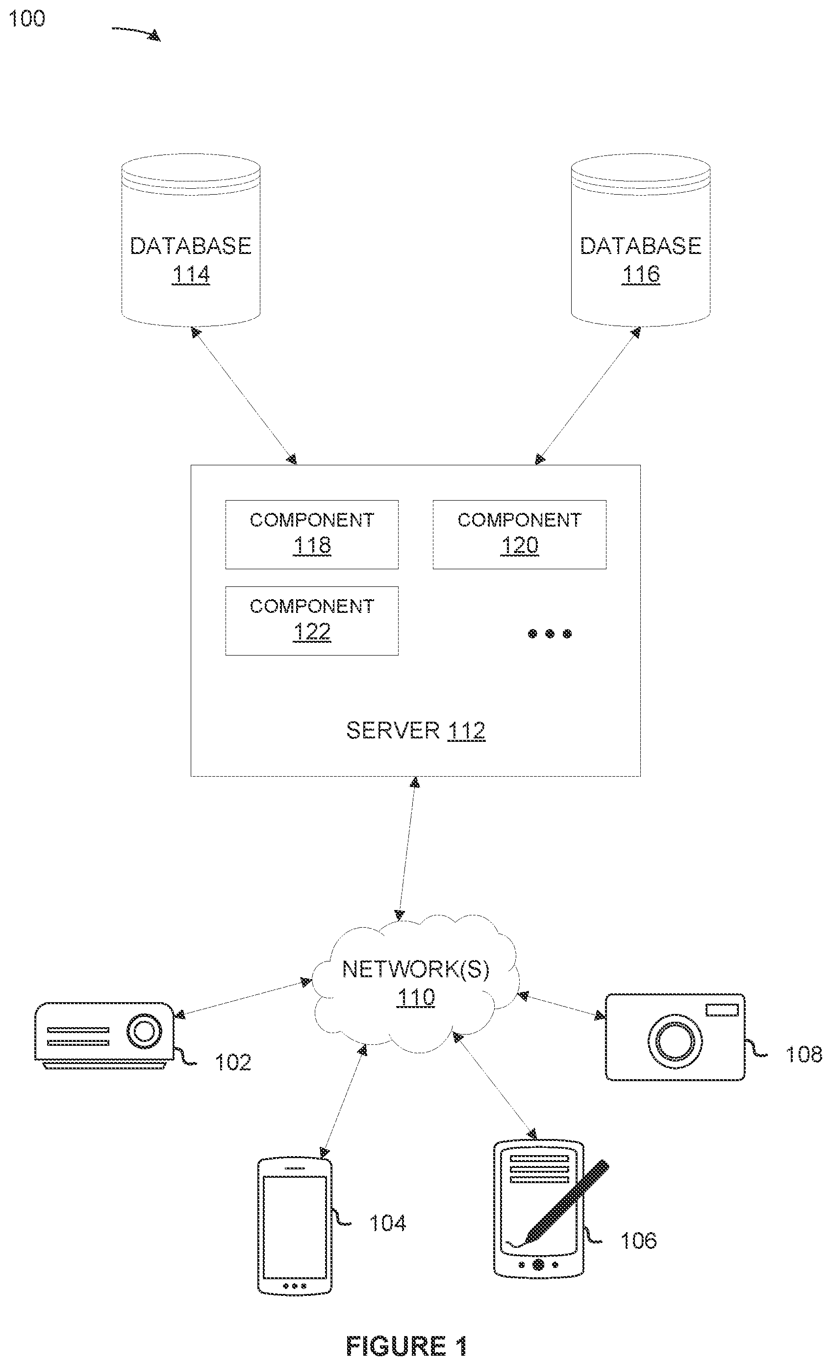 Patent US12581623 — Two-phase cooling structure cooling within a single-phase liquid cooled server — Figure 1